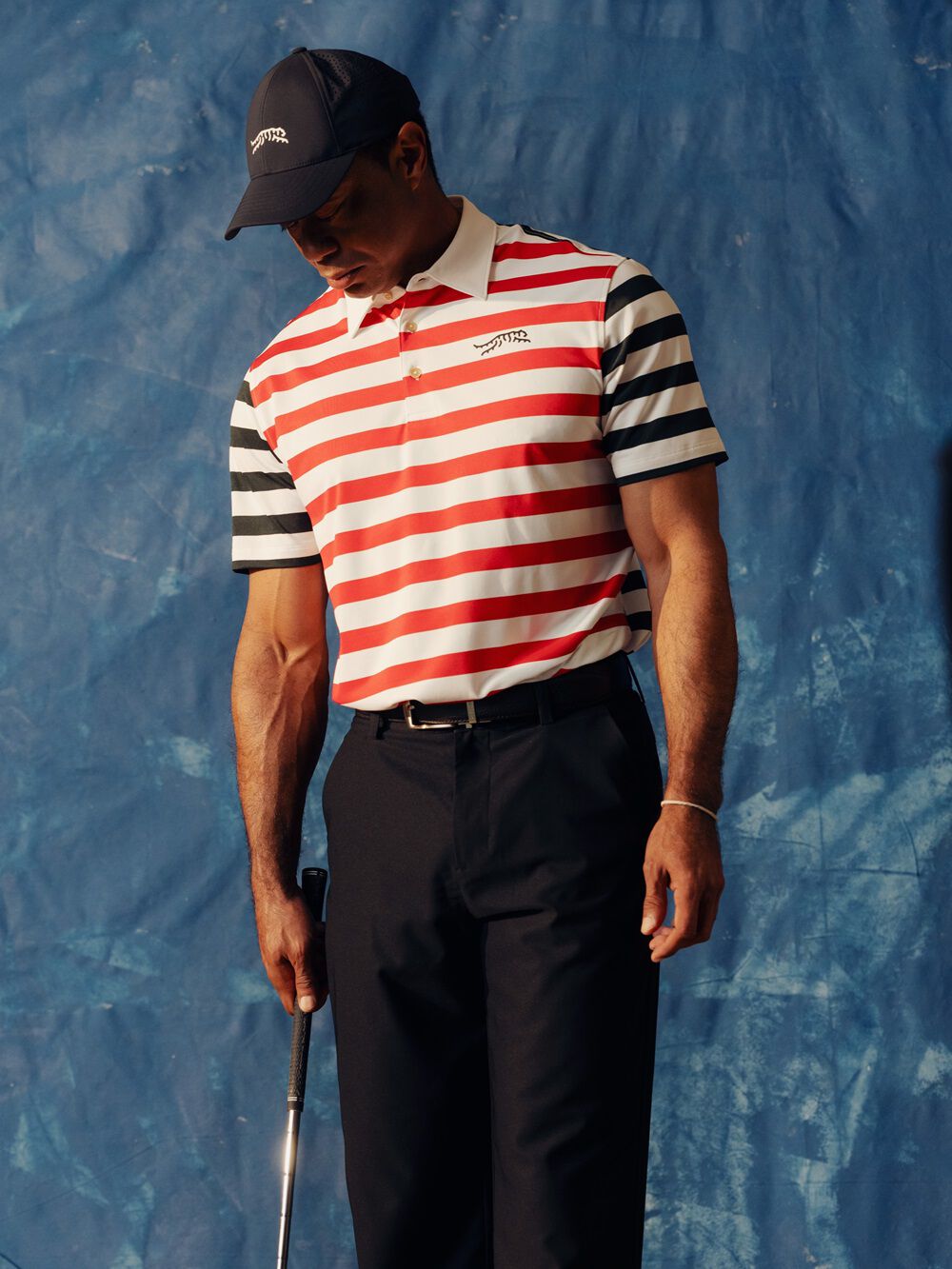 SUN DAY RED ストライプ ゴルフシャツ 新品 Sun Day Red by Tiger Woods