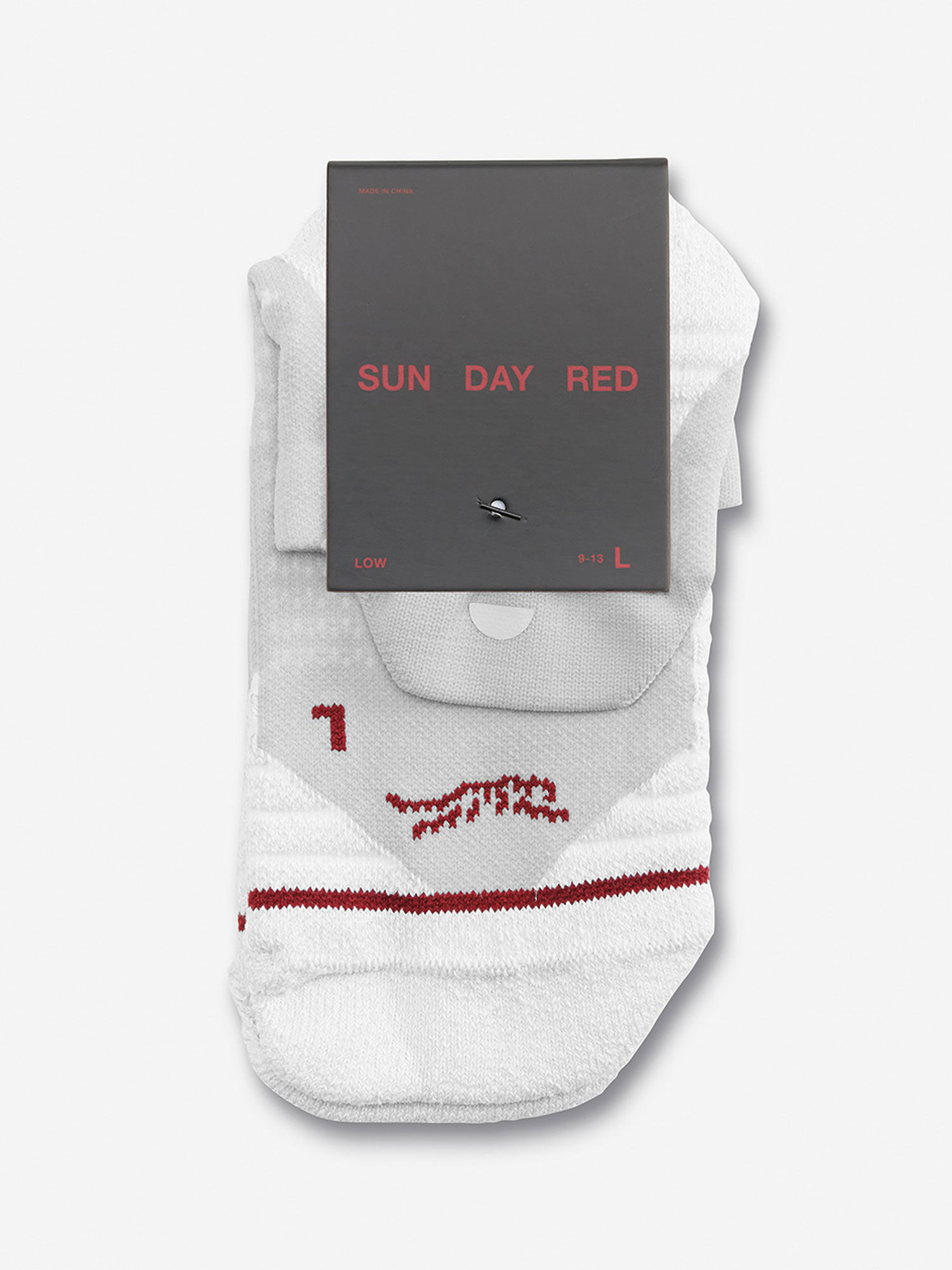 Cypress Grip Low-Profile Sock | Sun Day Red