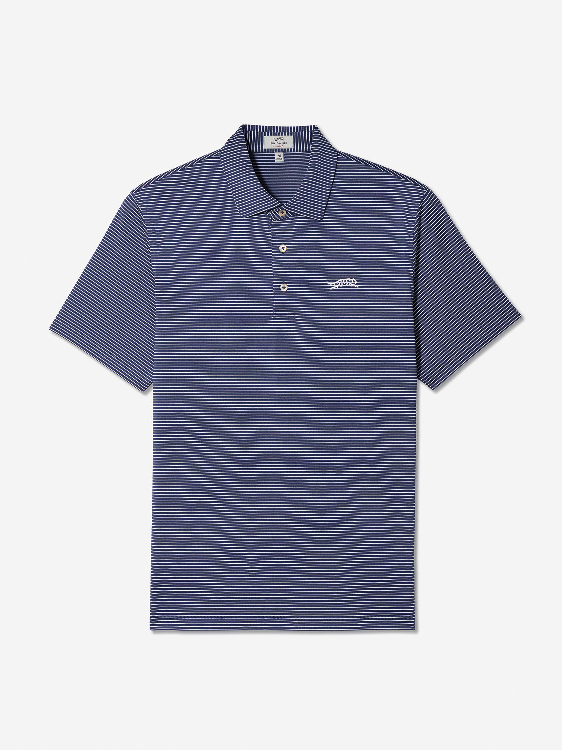 Classic Stripe Polo | Sun Day Red