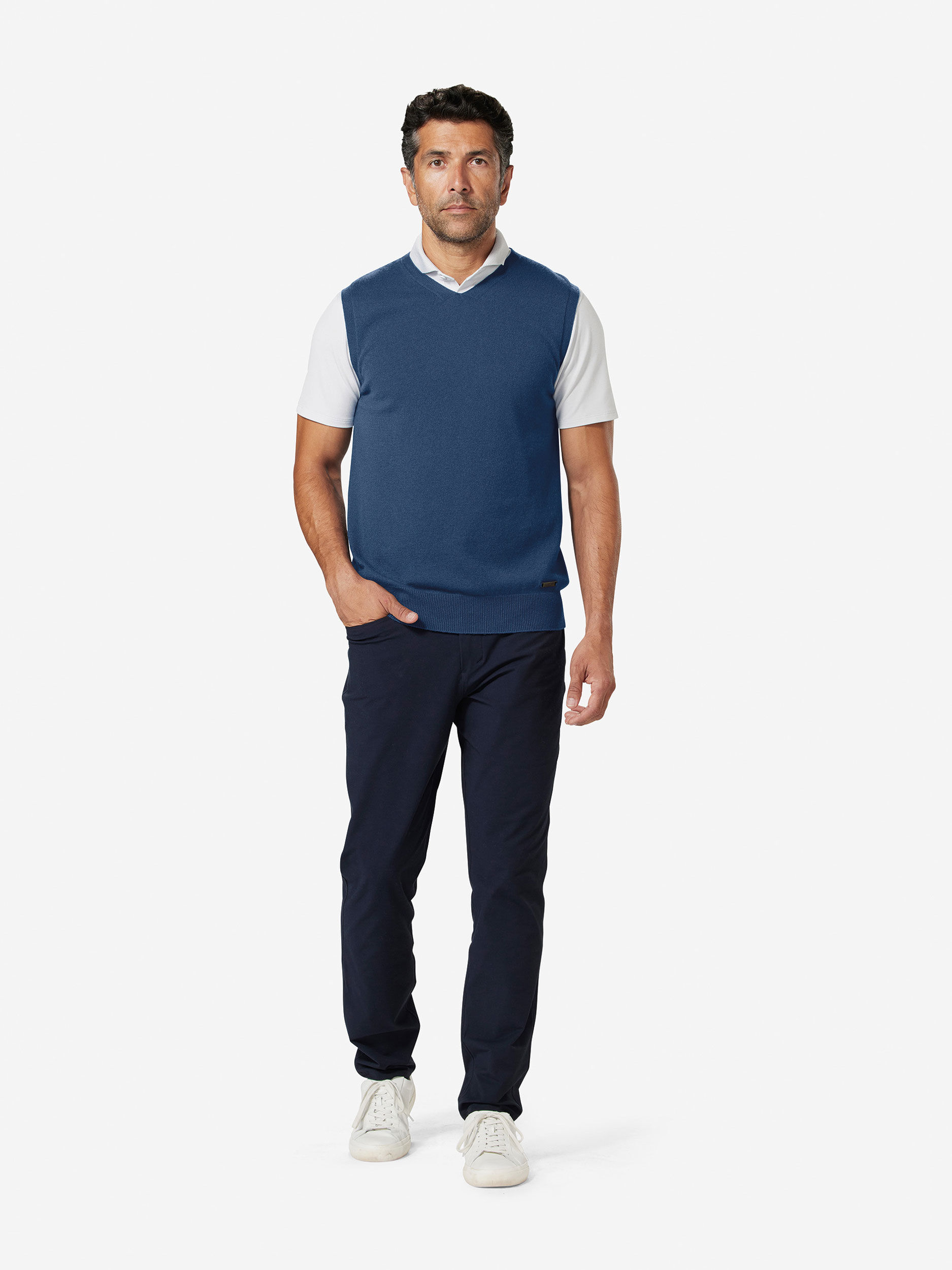 3D Tour Cashmere Vest | Sun Day Red