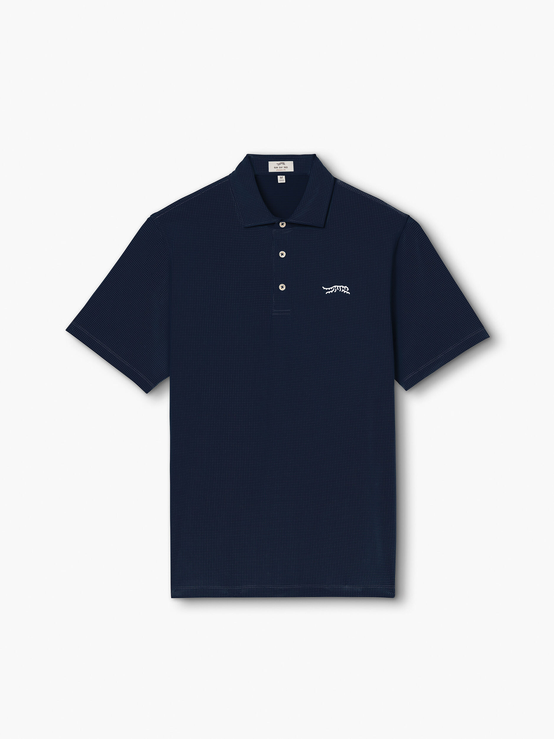 Cypress Micro Dot Polo | Sun Day Red