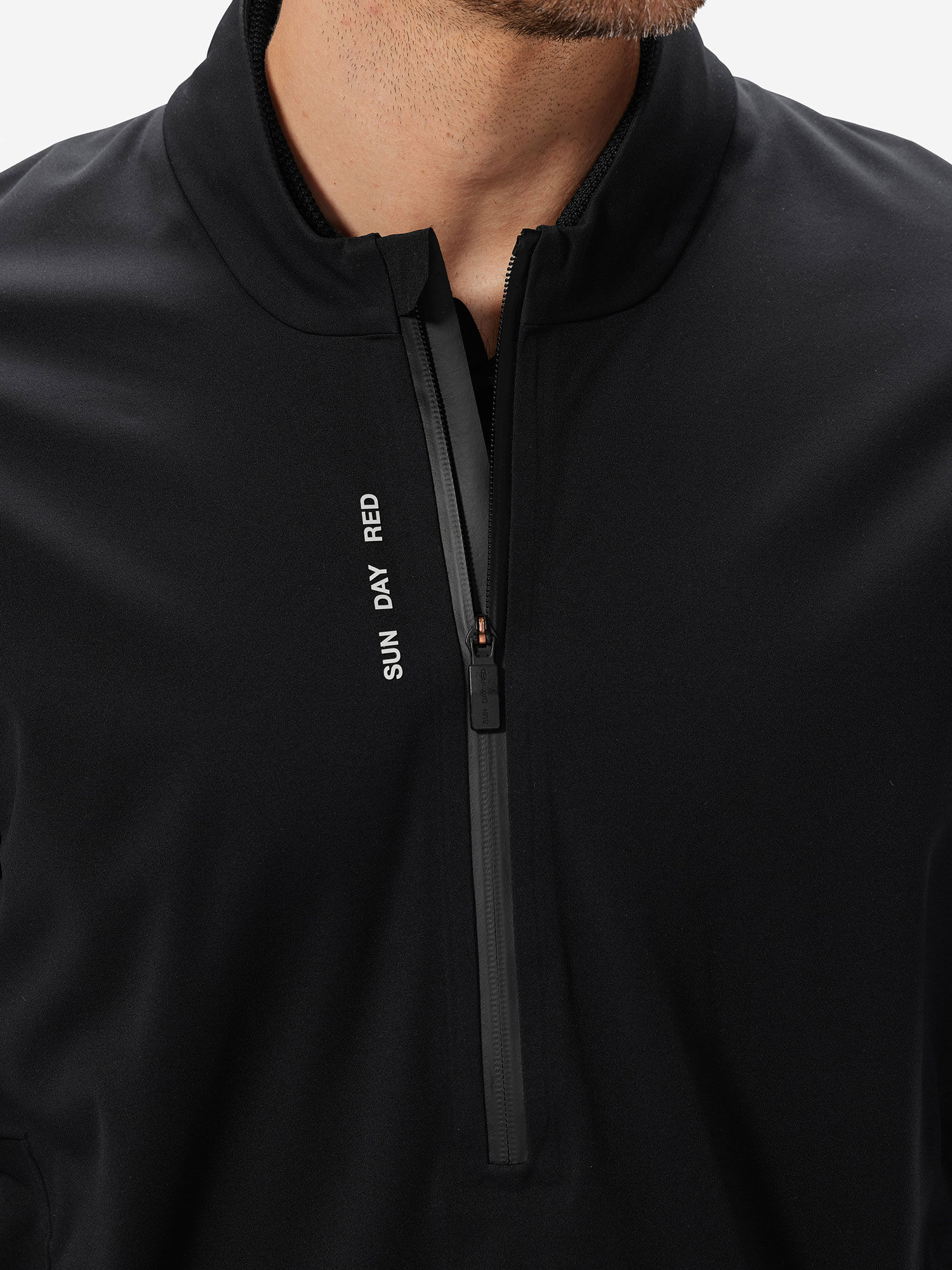 3L Wind/Rain Half Zip Jacket | Sun Day Red