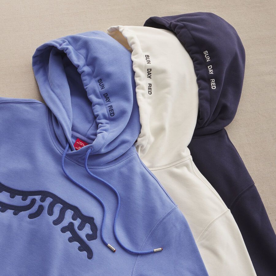 Threadzzz Hoodie White/Red | emrzzz
