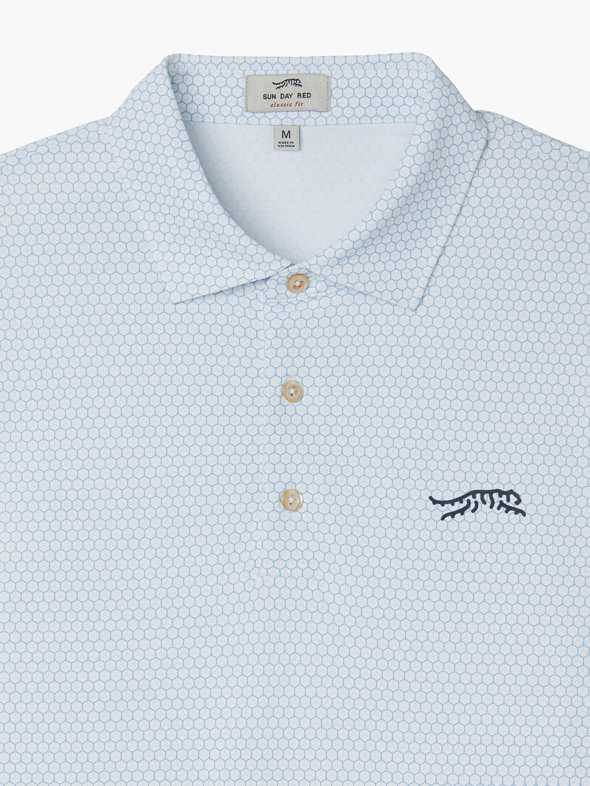 Cypress Print Polo | Sun Day Red