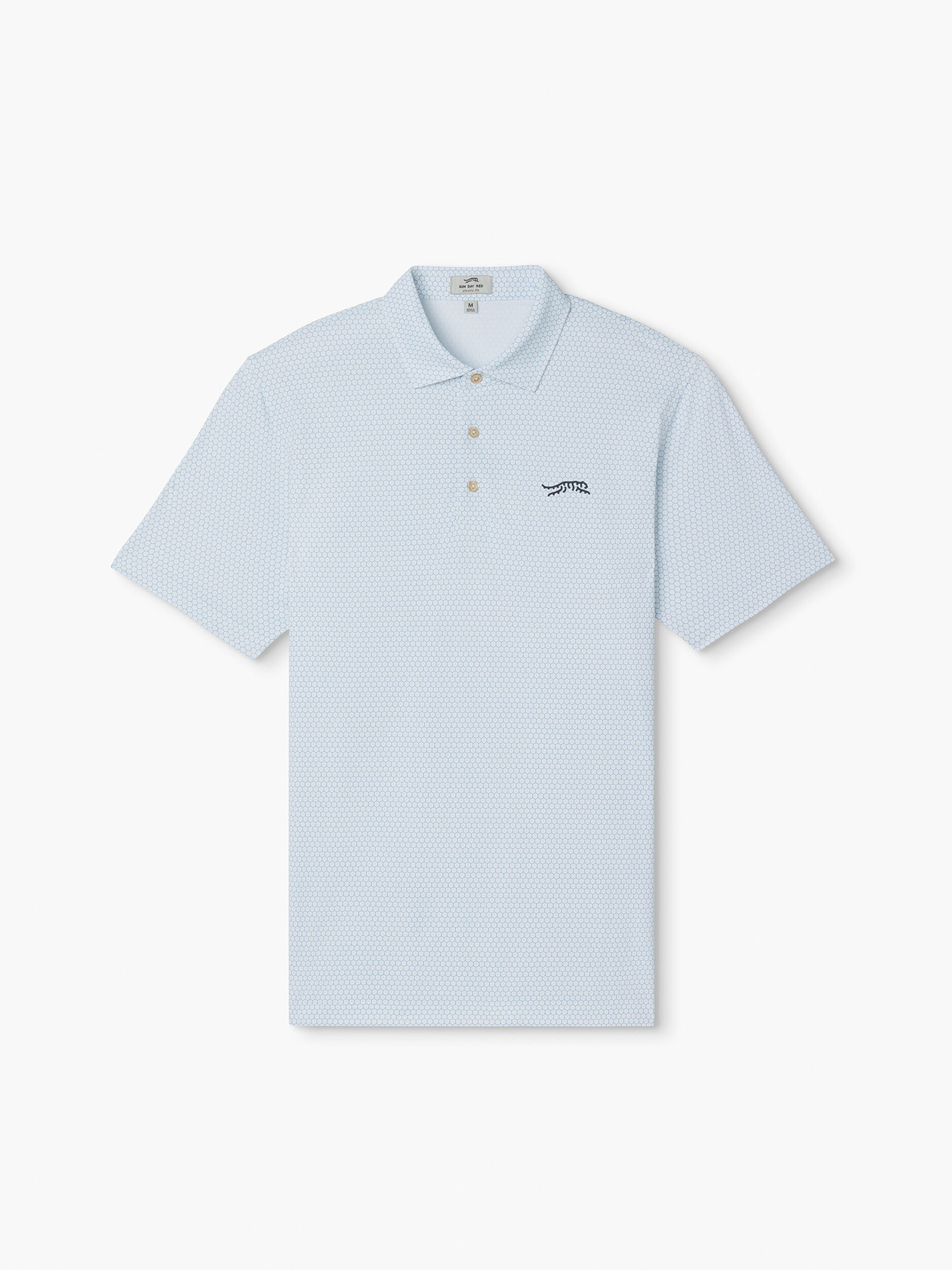 Cypress Print Polo | Sun Day Red