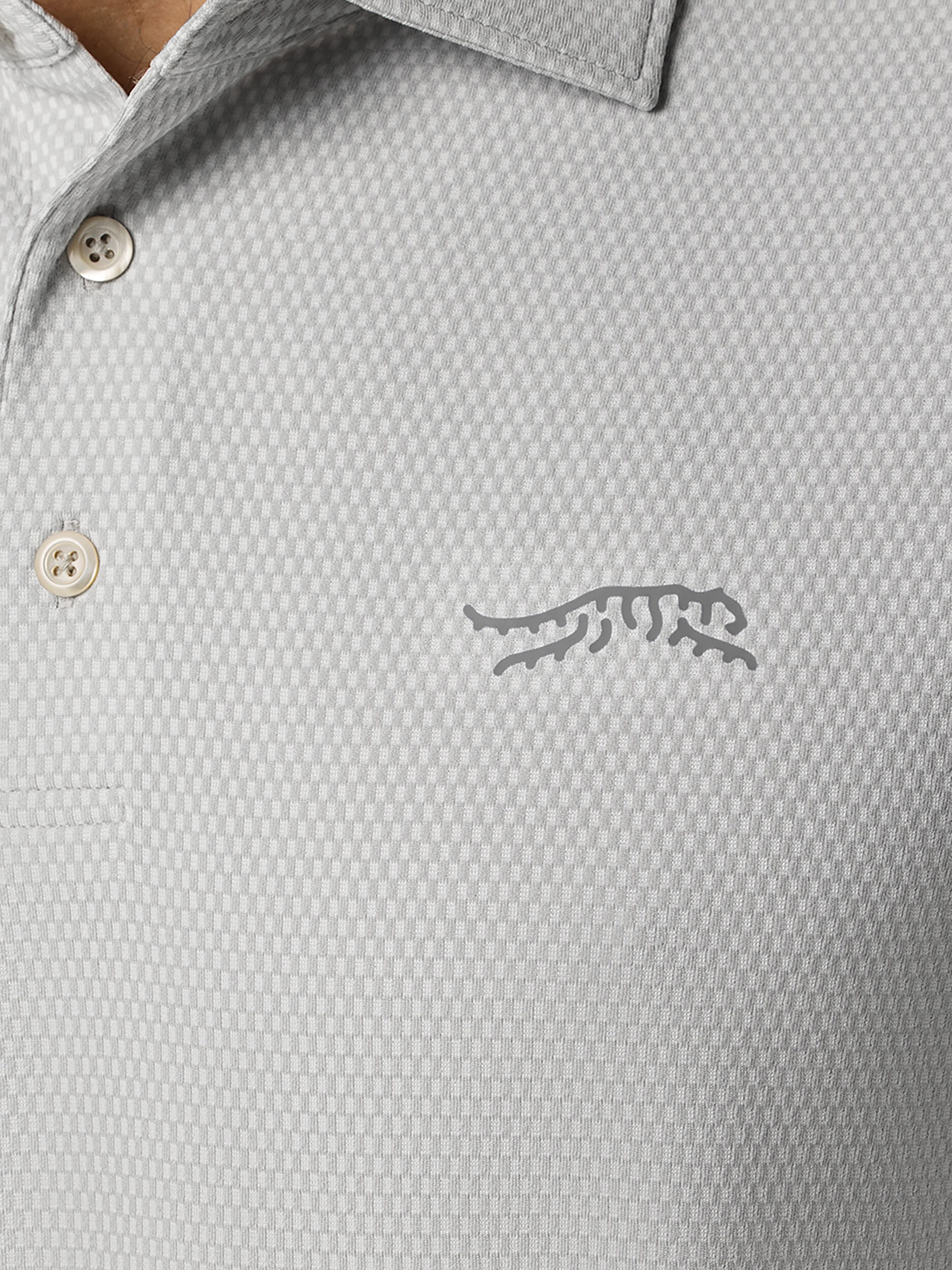 Cypress Checker Polo | Sun Day Red
