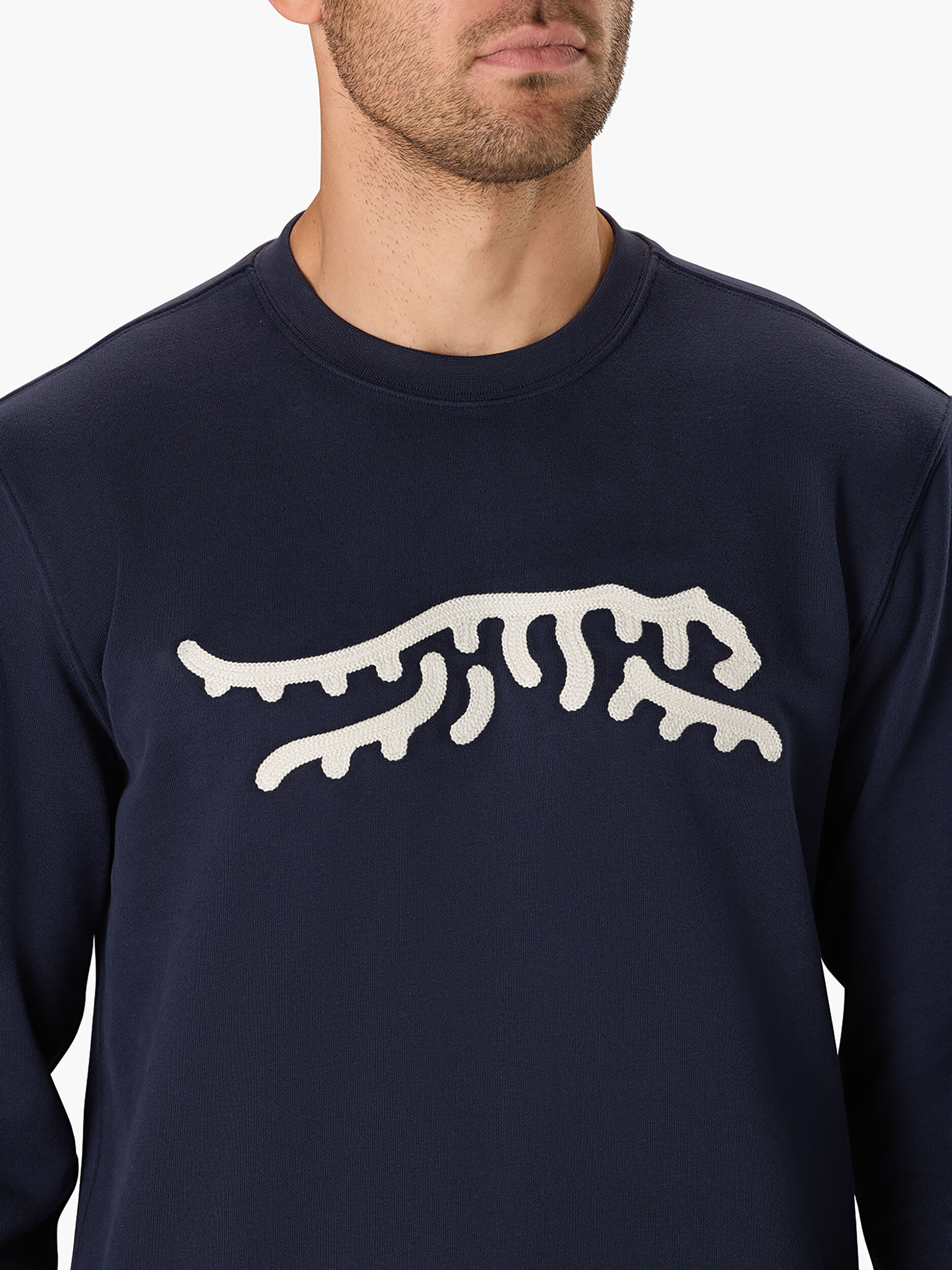 Icon Chain Stitch Crew | Sun Day Red