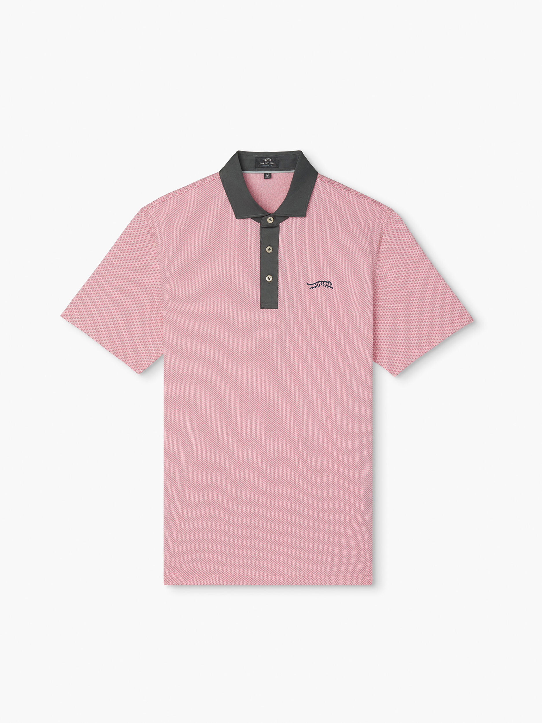 Cypress Checker Polo | Sun Day Red