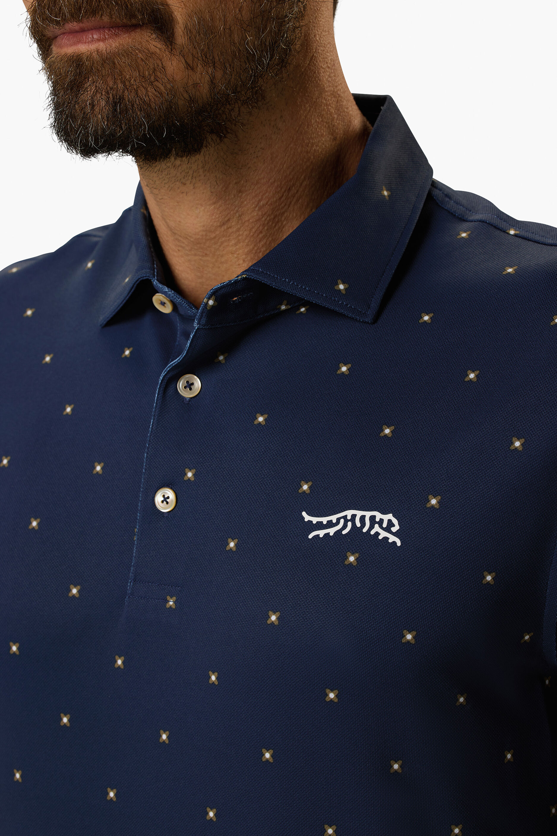 Cypress Checker Polo | Sun Day Red