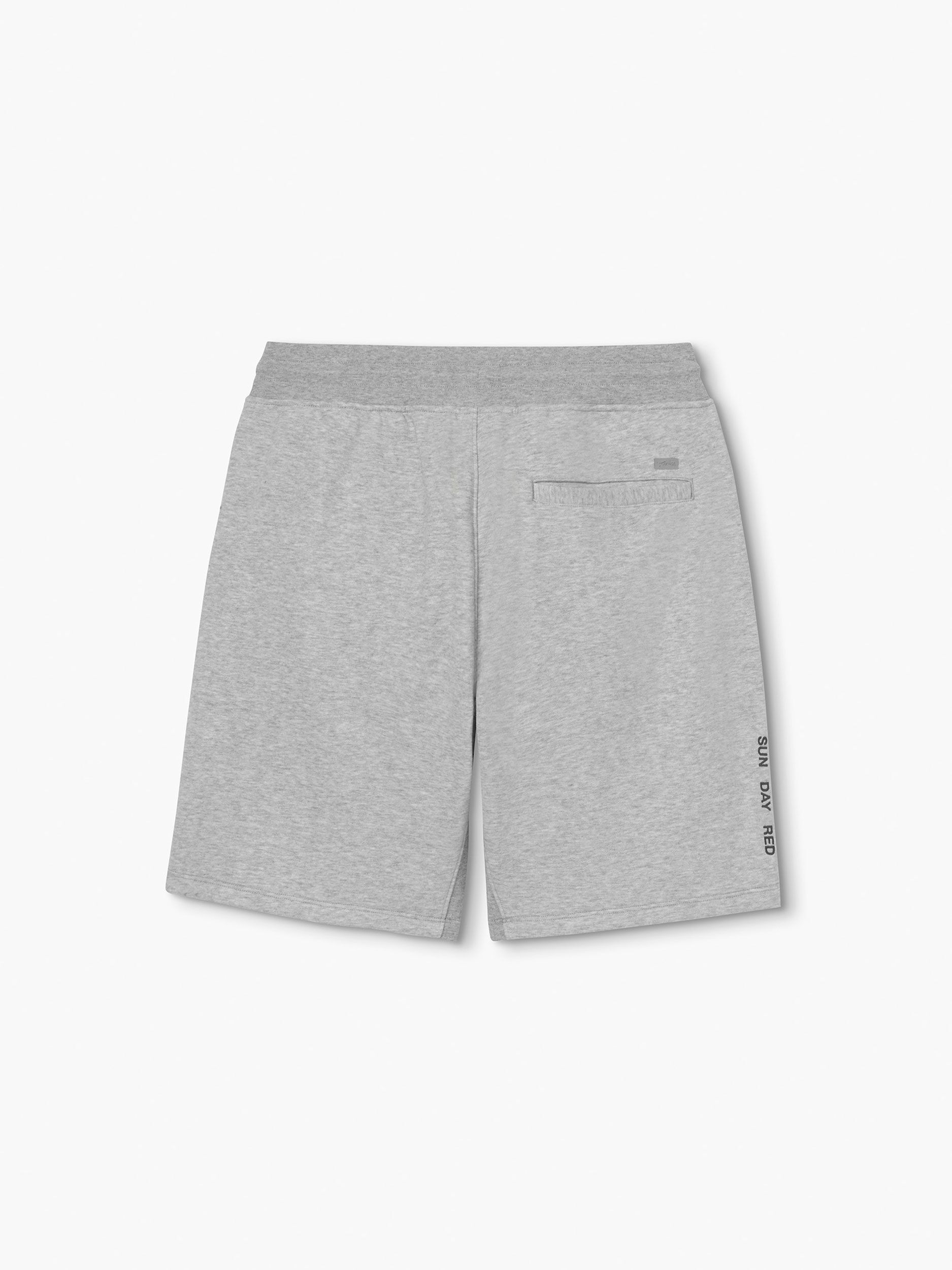 ★ ★ Men's Relaxed Fit Chain Stitch Logo Short S Icon Midweight Chain Stitch Lounge Short | Sun Day Red