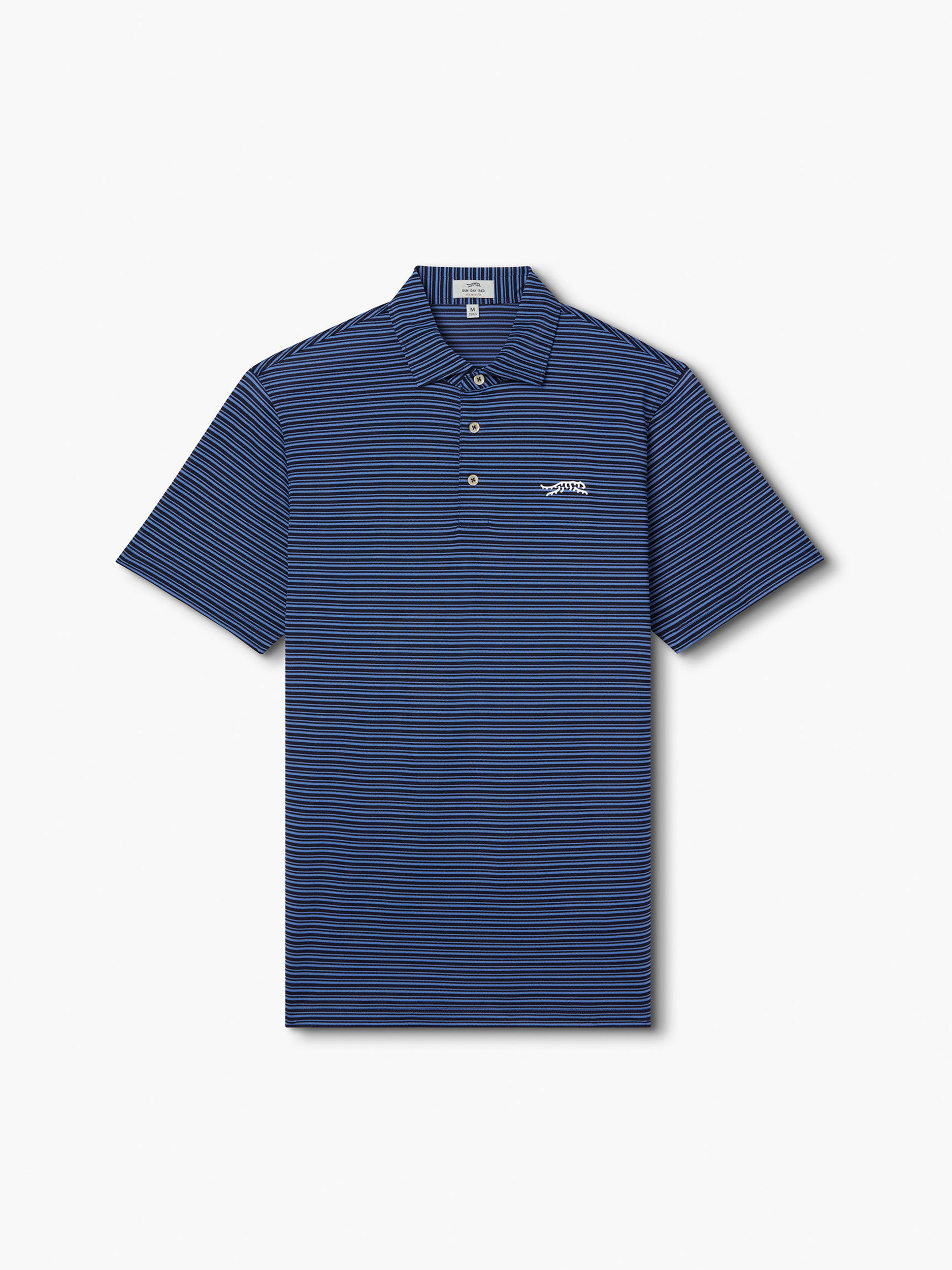 Cypress PQ Stripe Polo | Sun Day Red