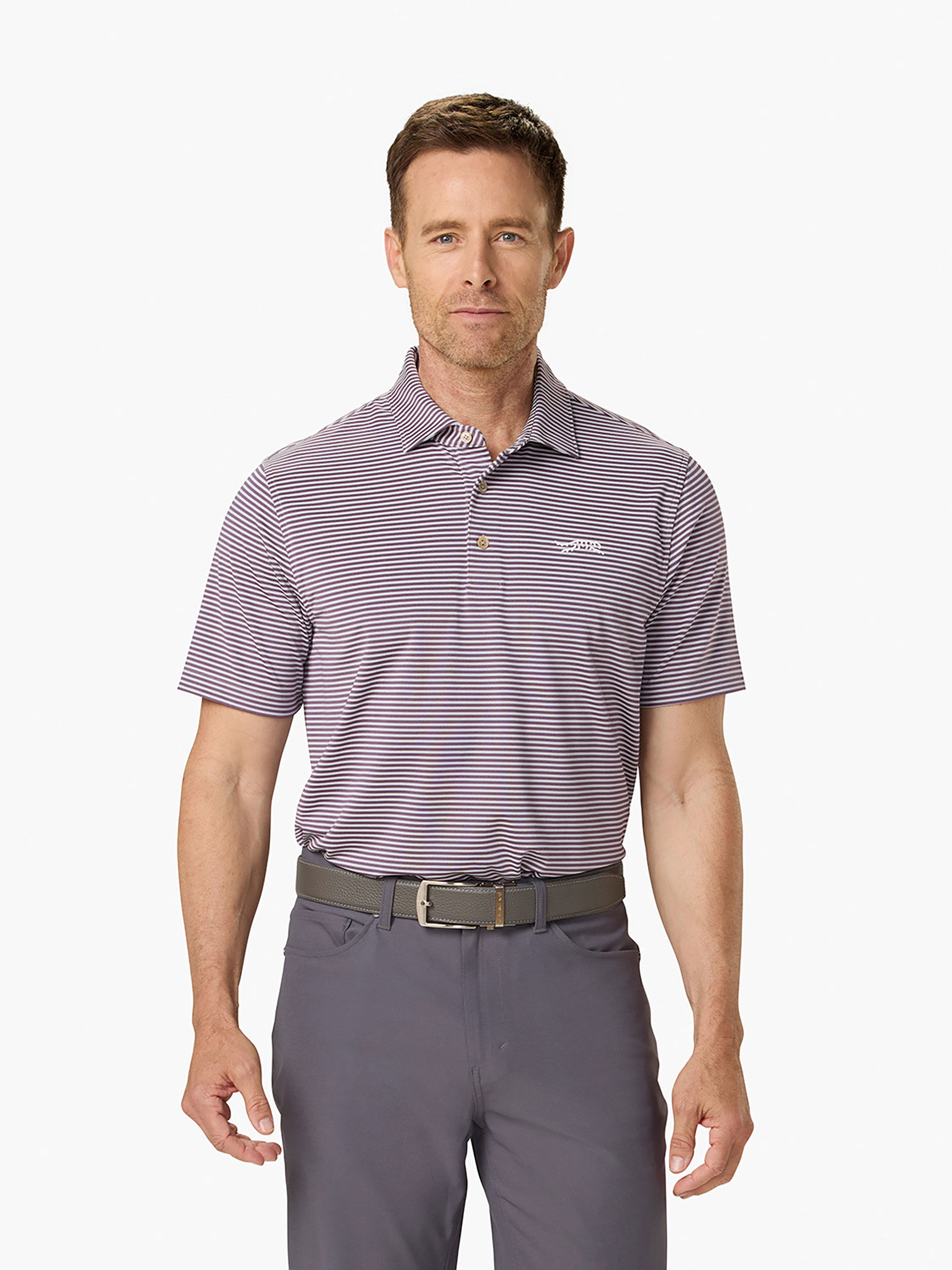 Pioneer Stripe Polo | Sun Day Red