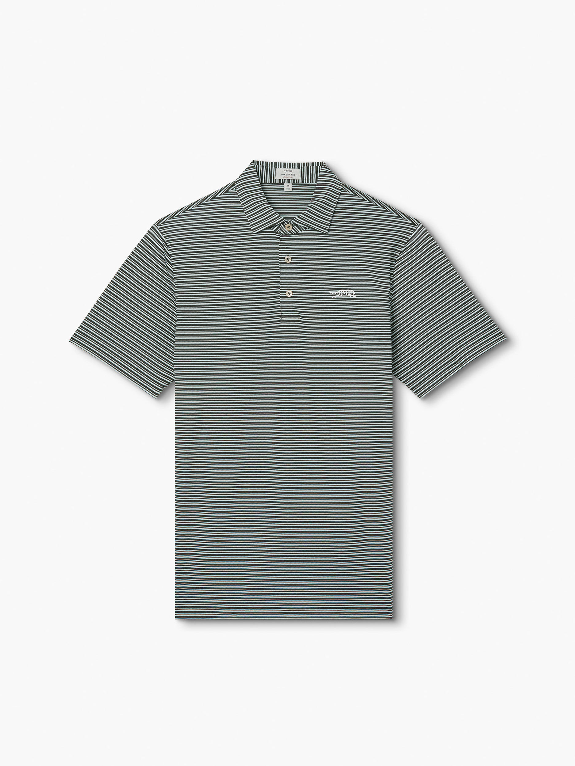 Vintage AM Stripe Polo | Sun Day Red
