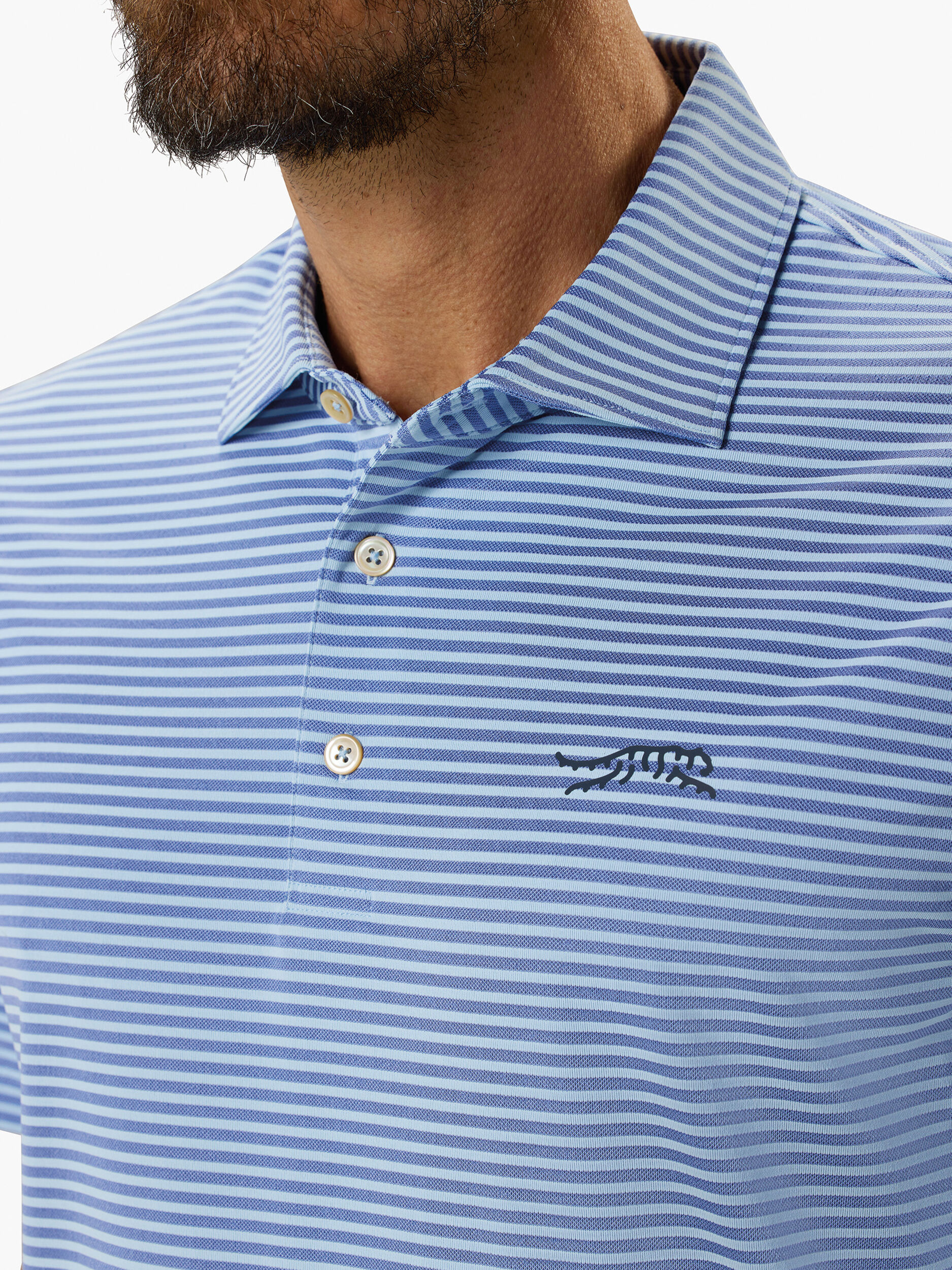 Pioneer Stripe Polo | Sun Day Red