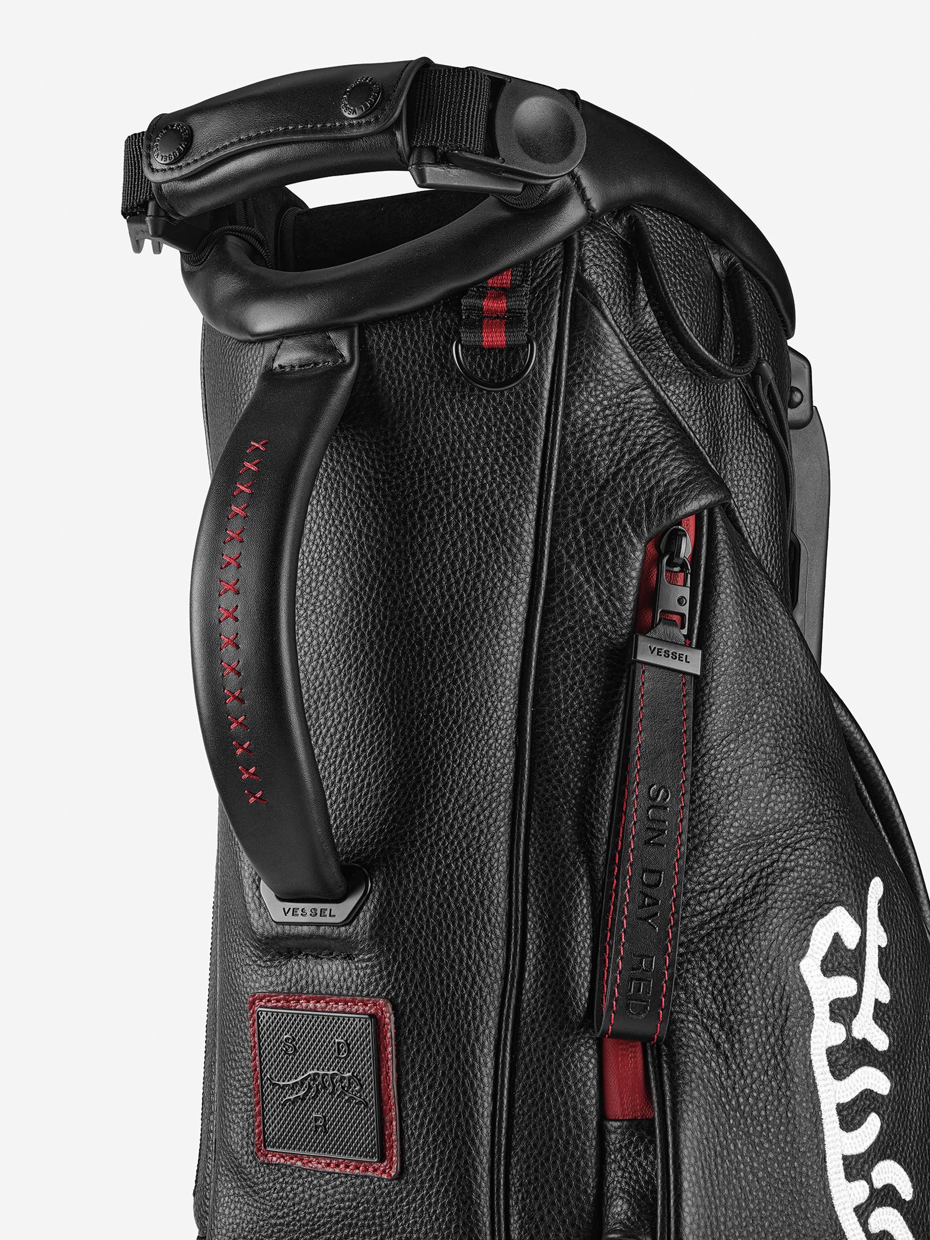 Sun Day Red x Vessel Leather Sunday III Stand Bag | Sun Day Red