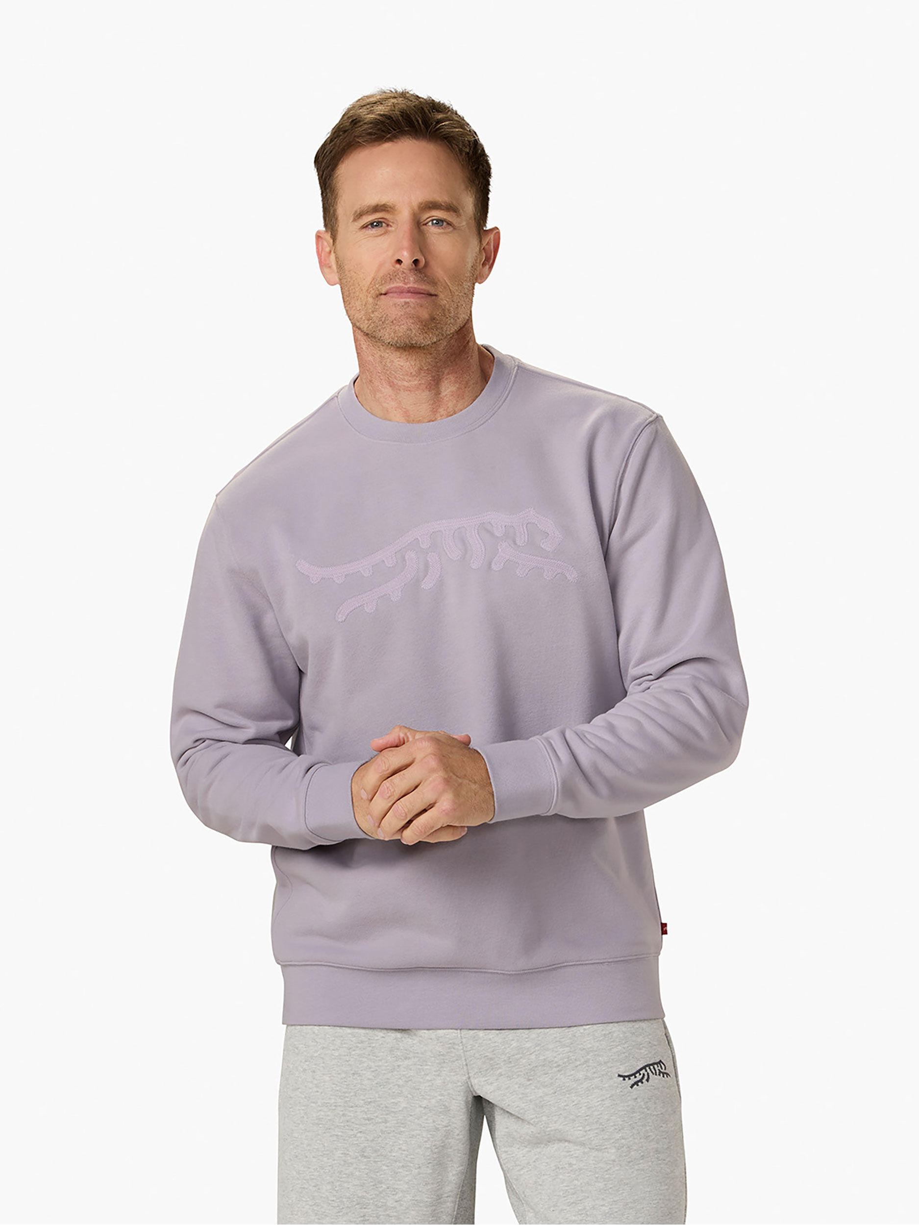 Icon Chain Stitch Crew | Sun Day Red