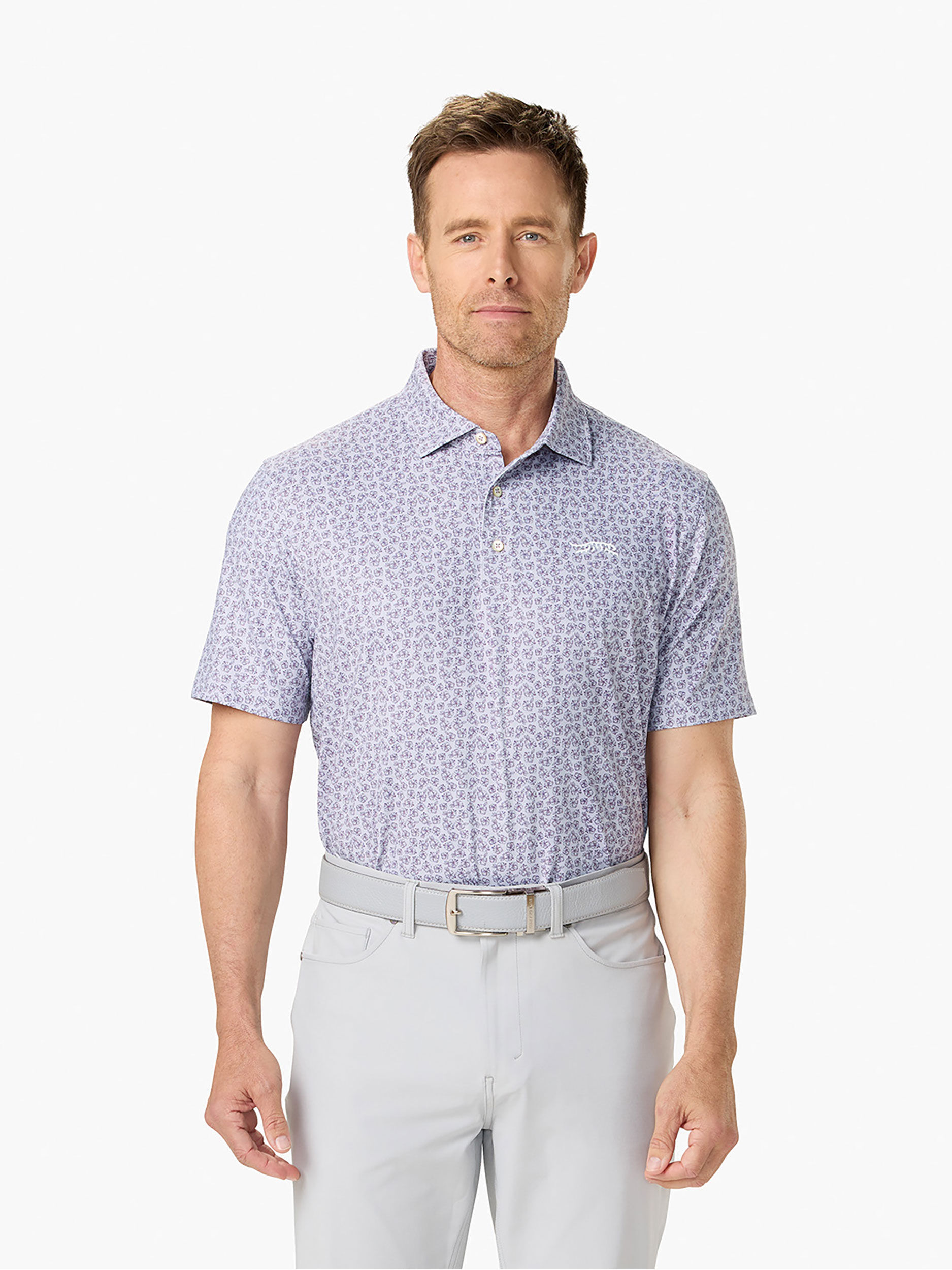 【SUNSEA】 Small-Polo 22ss Mini Azaleas Printed Polo | Sun Day Red