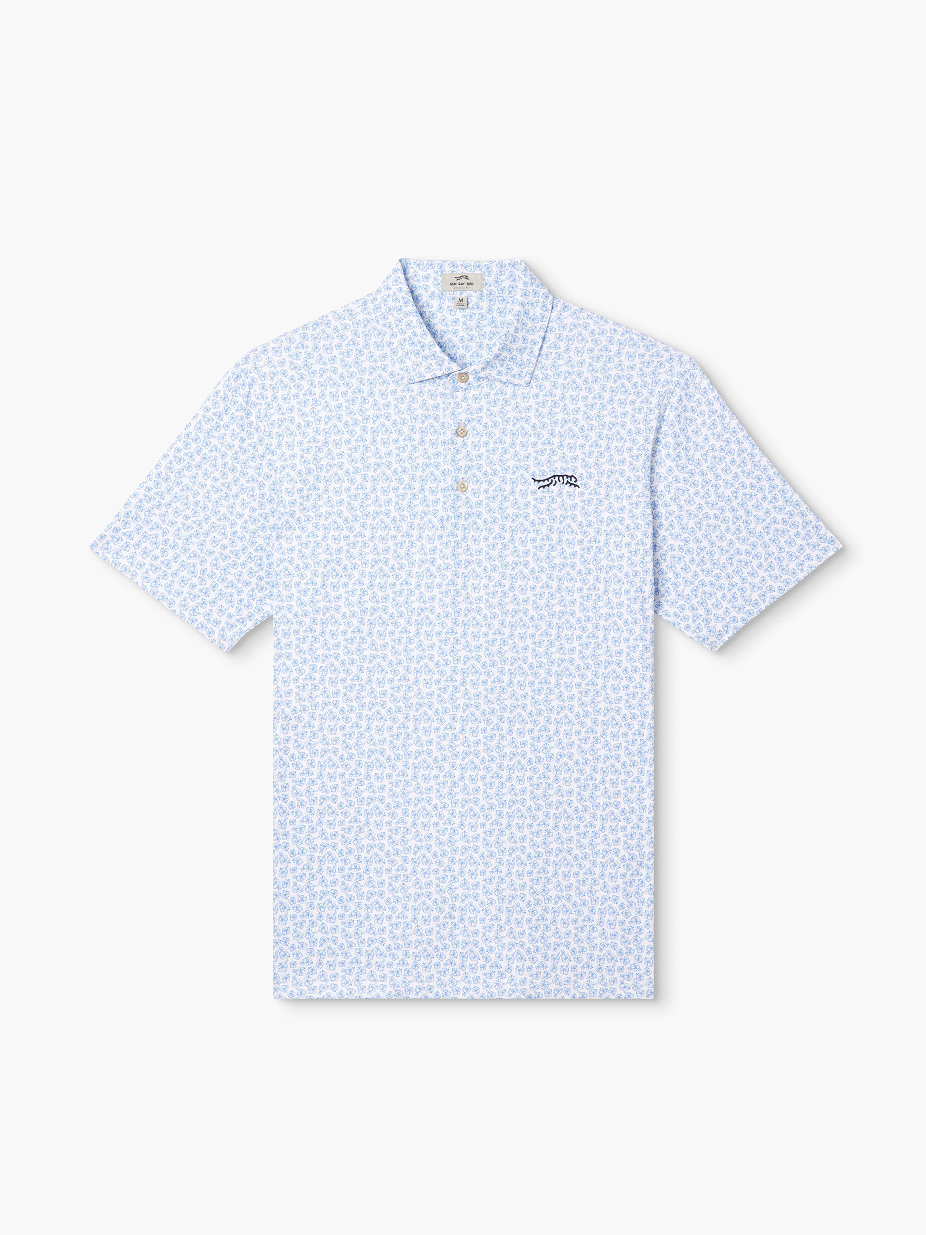 Mini Azaleas Printed Polo | Sun Day Red
