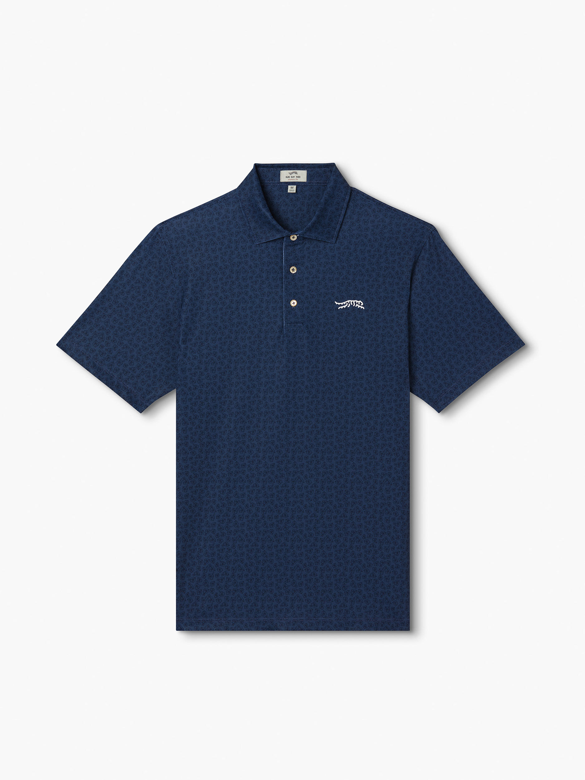 Mini Azaleas Printed Polo | Sun Day Red