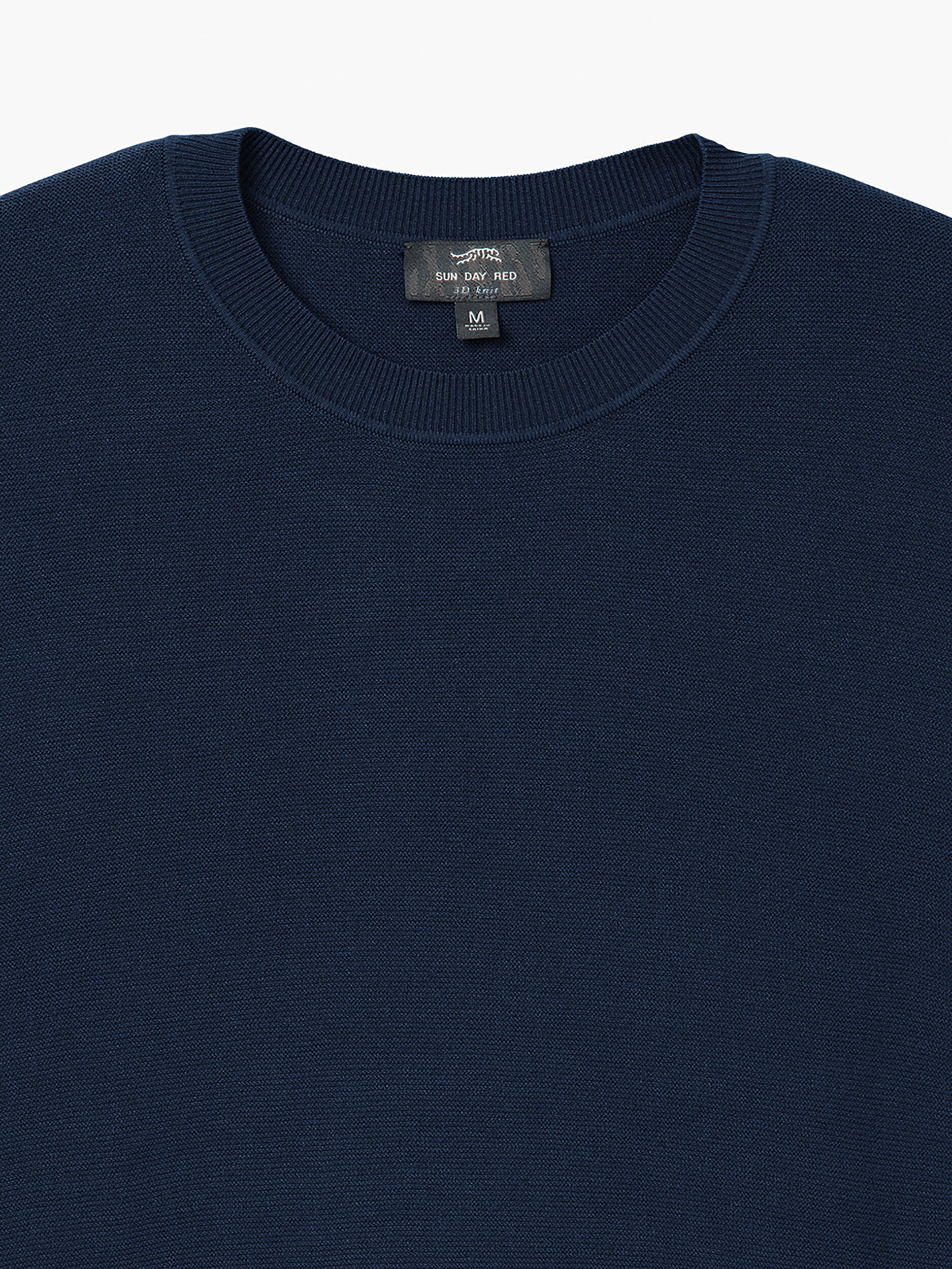 3D Knit Lightweight Crew | Sun Day Red