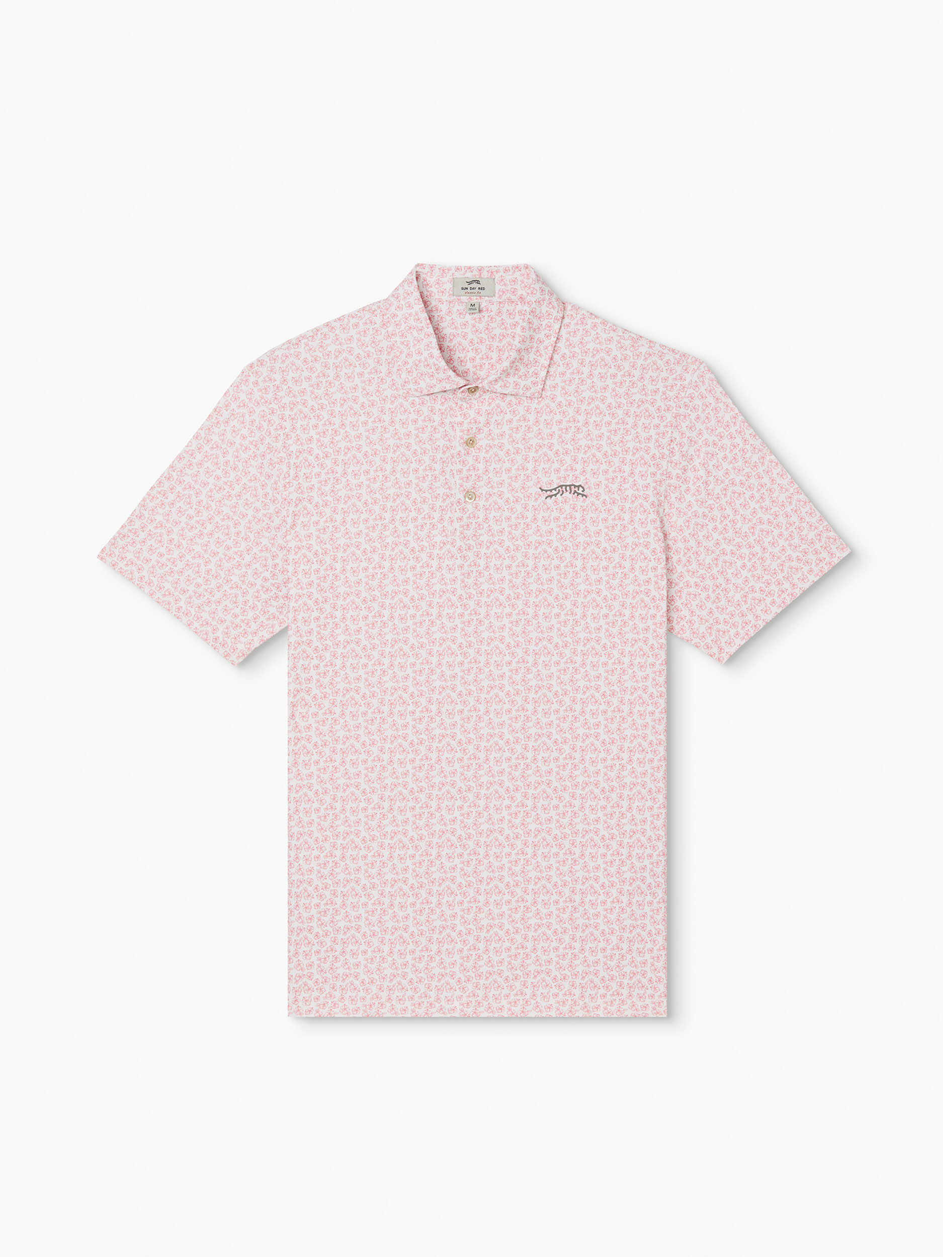 Mini Azaleas Printed Polo | Sun Day Red