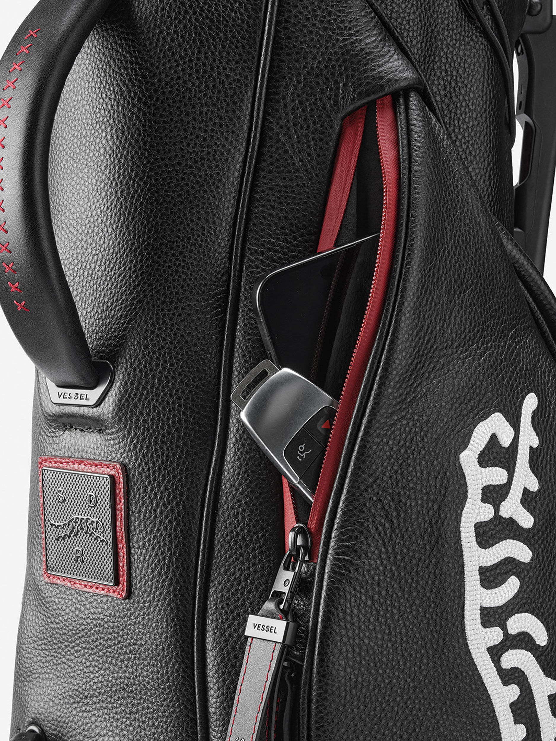 Sun Day Red x Vessel Leather Sunday III Stand Bag | Sun Day Red