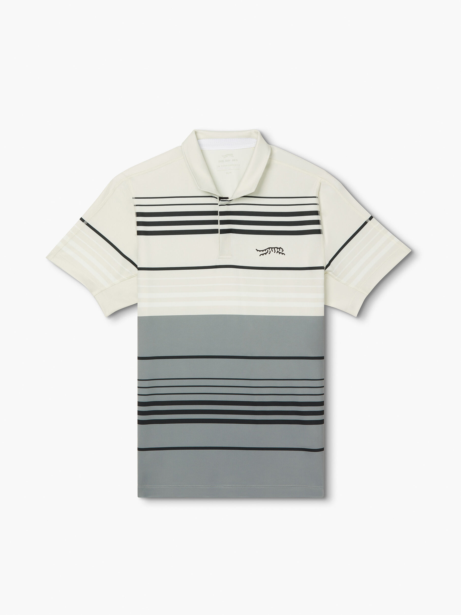 Core Stripe Polo | Sun Day Red