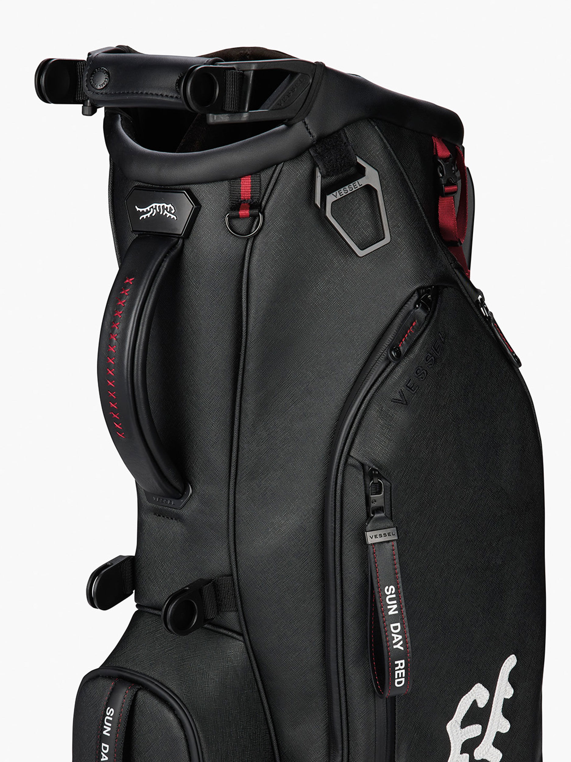 Sun Day Red x Vessel Player V 6 Way Crosshatch Bag | Sun Day Red