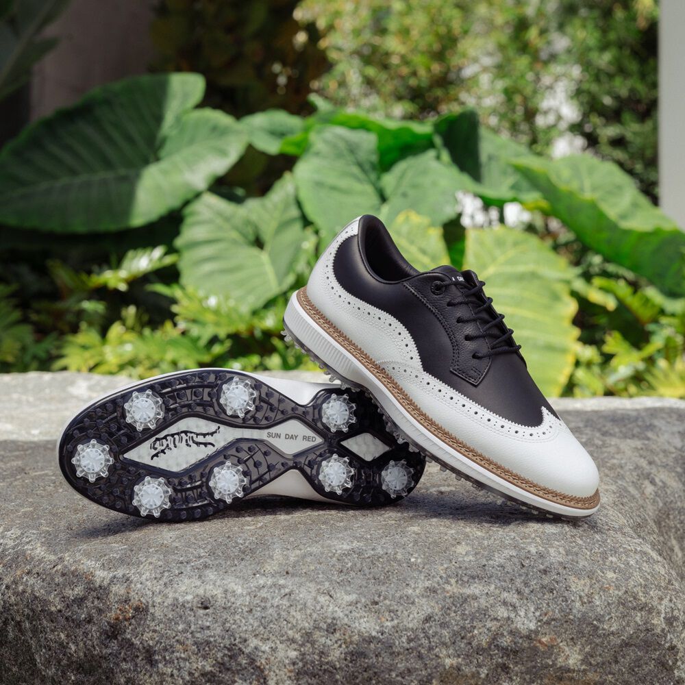 シューズ(男性用) SUN DAY RED PIONEER MAGNOLIA 28cm SUN DAY RED] Pioneer Magnolia Golf Shoes White Navy (SUN DAY RED