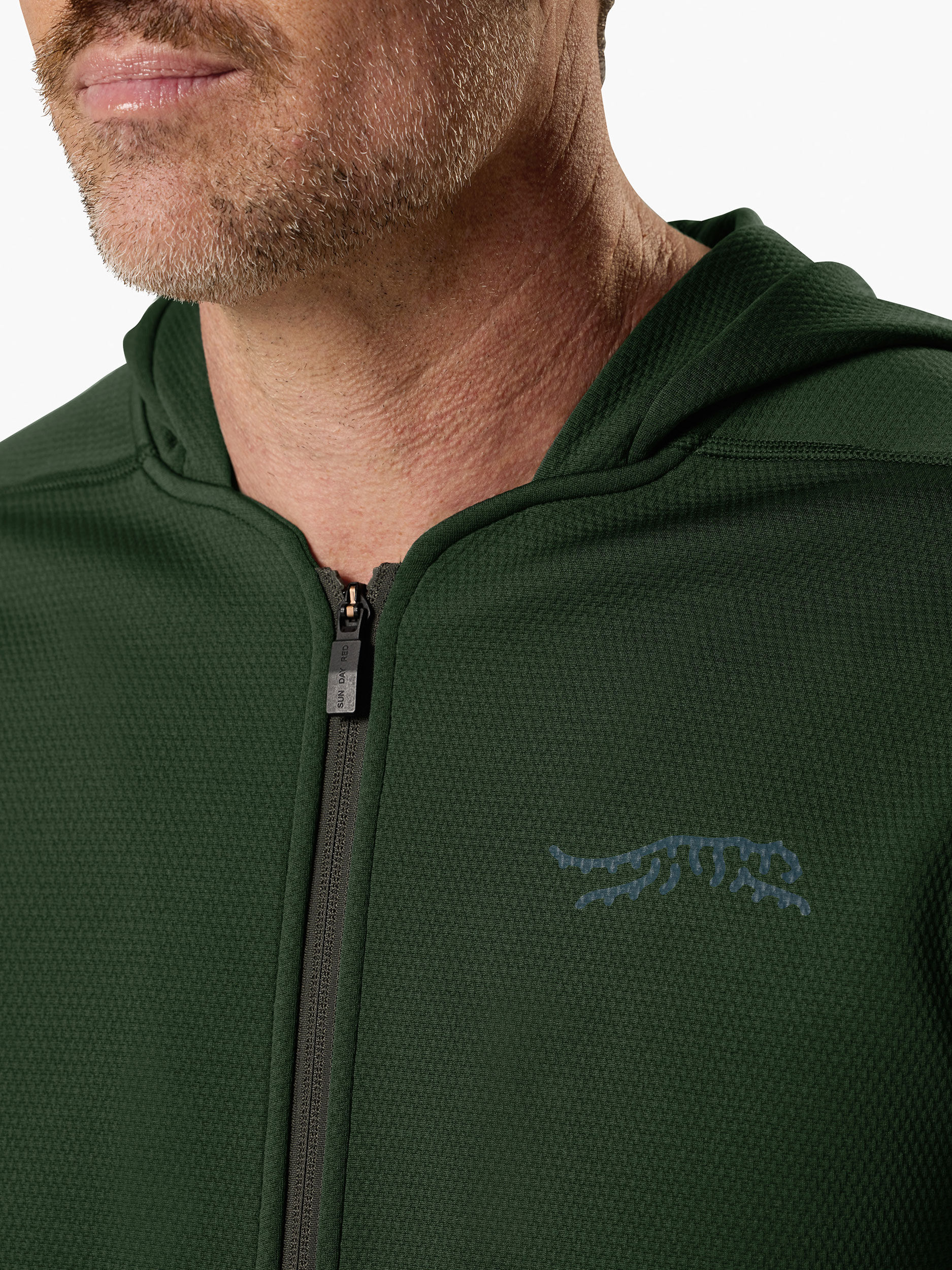 Training Waffle Tech Full Zip | Sun Day Red