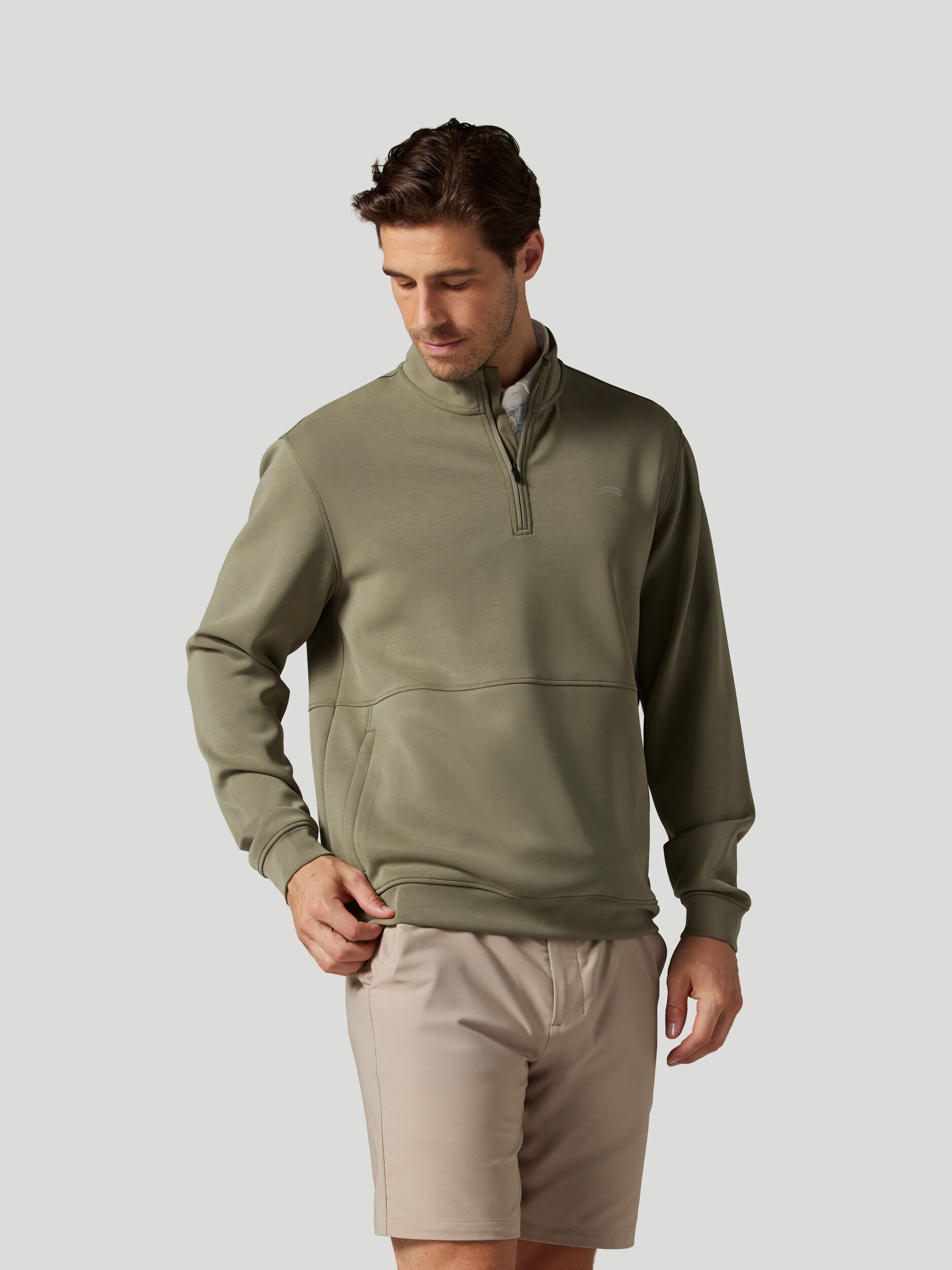 Pacific Luxe Quarter Zip | Sun Day Red