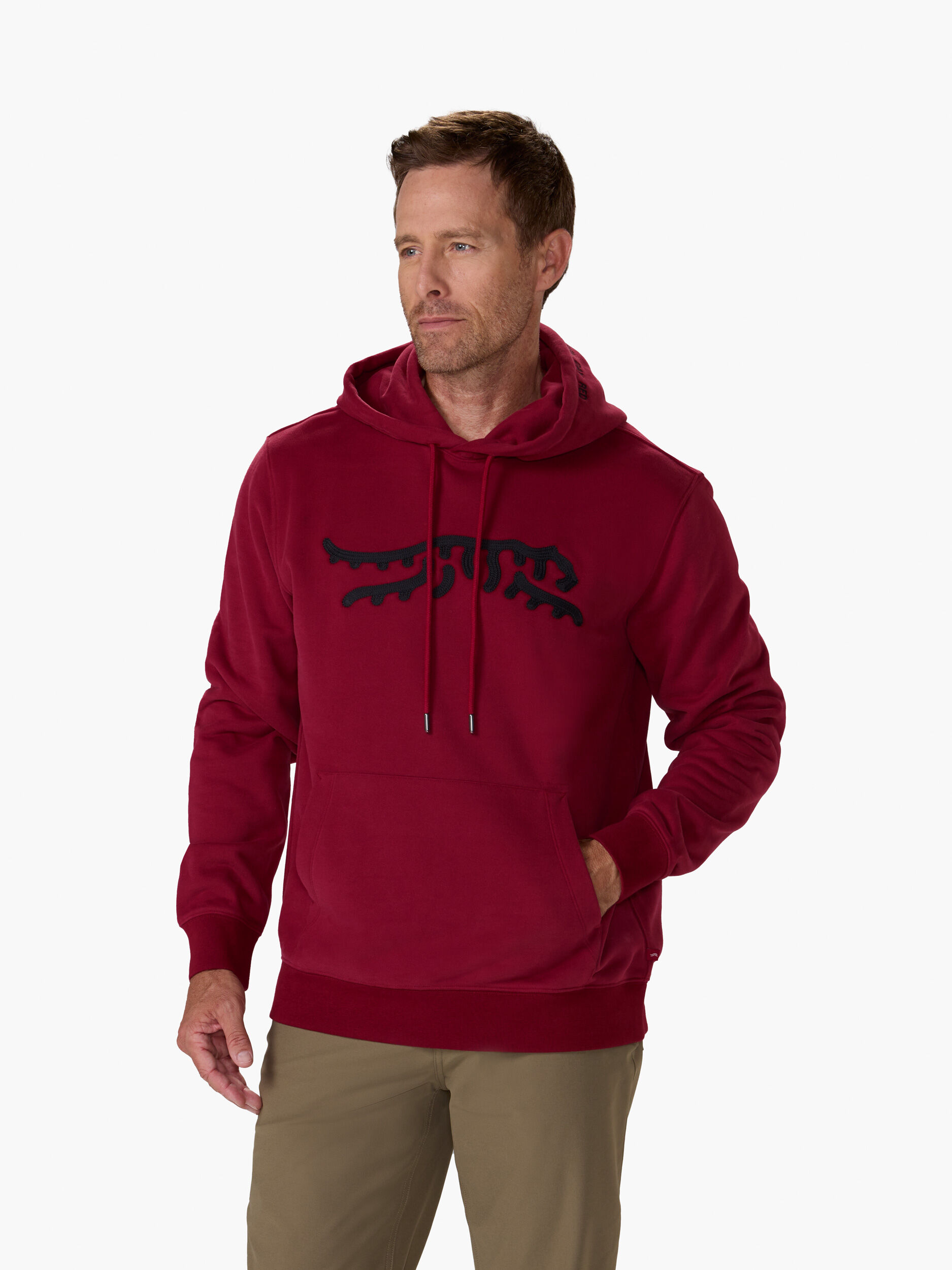 Icon Chain Stitch Hoodie | Sun Day Red