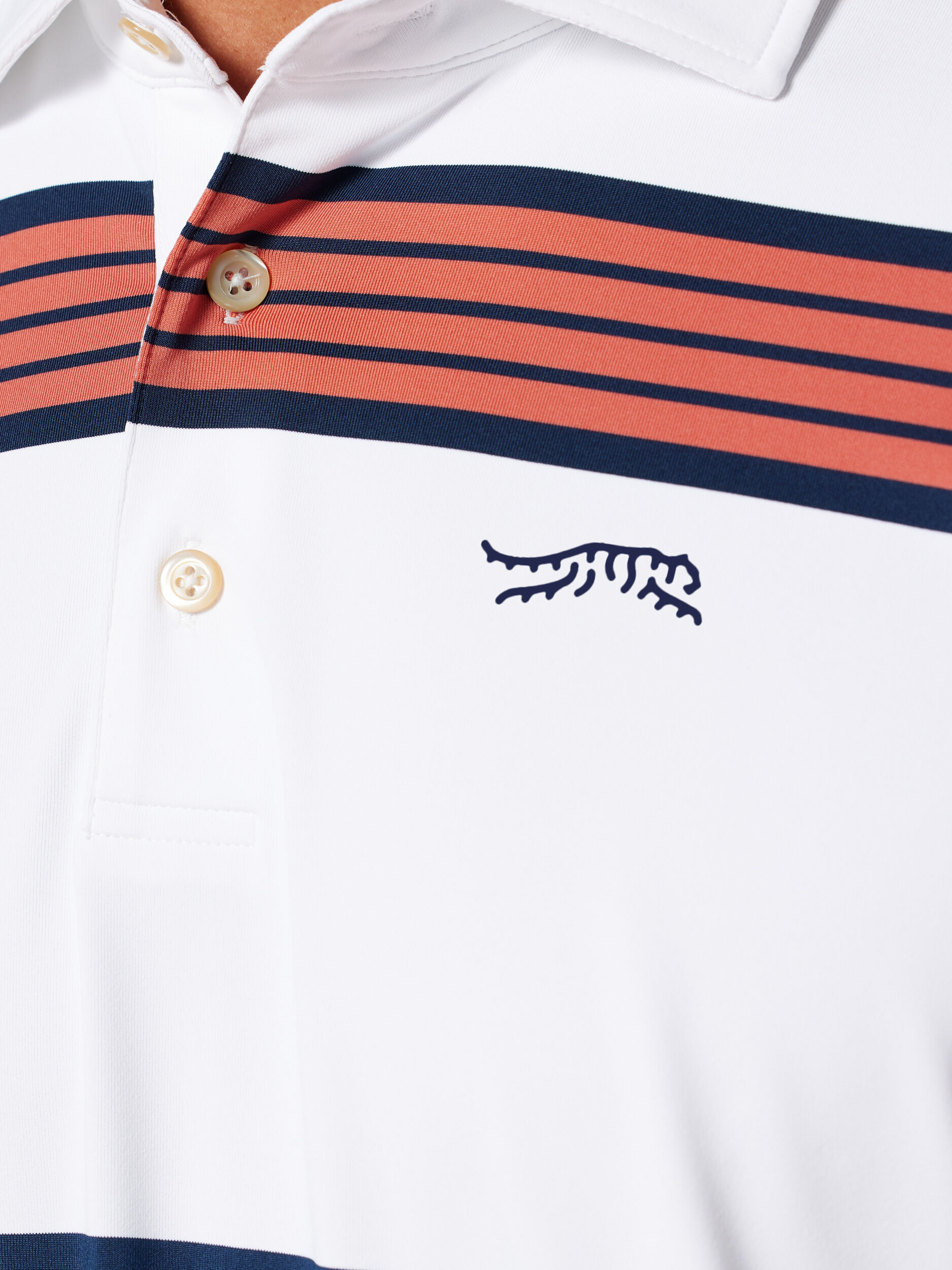 Legacy Stripe Polo | Sun Day Red