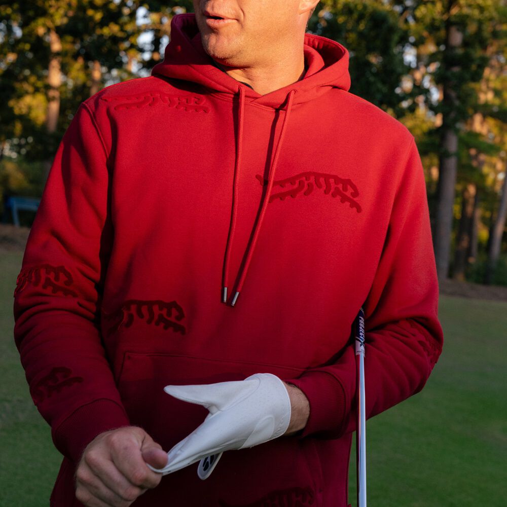 Luare Tufted Hoodie | Sun Day Red