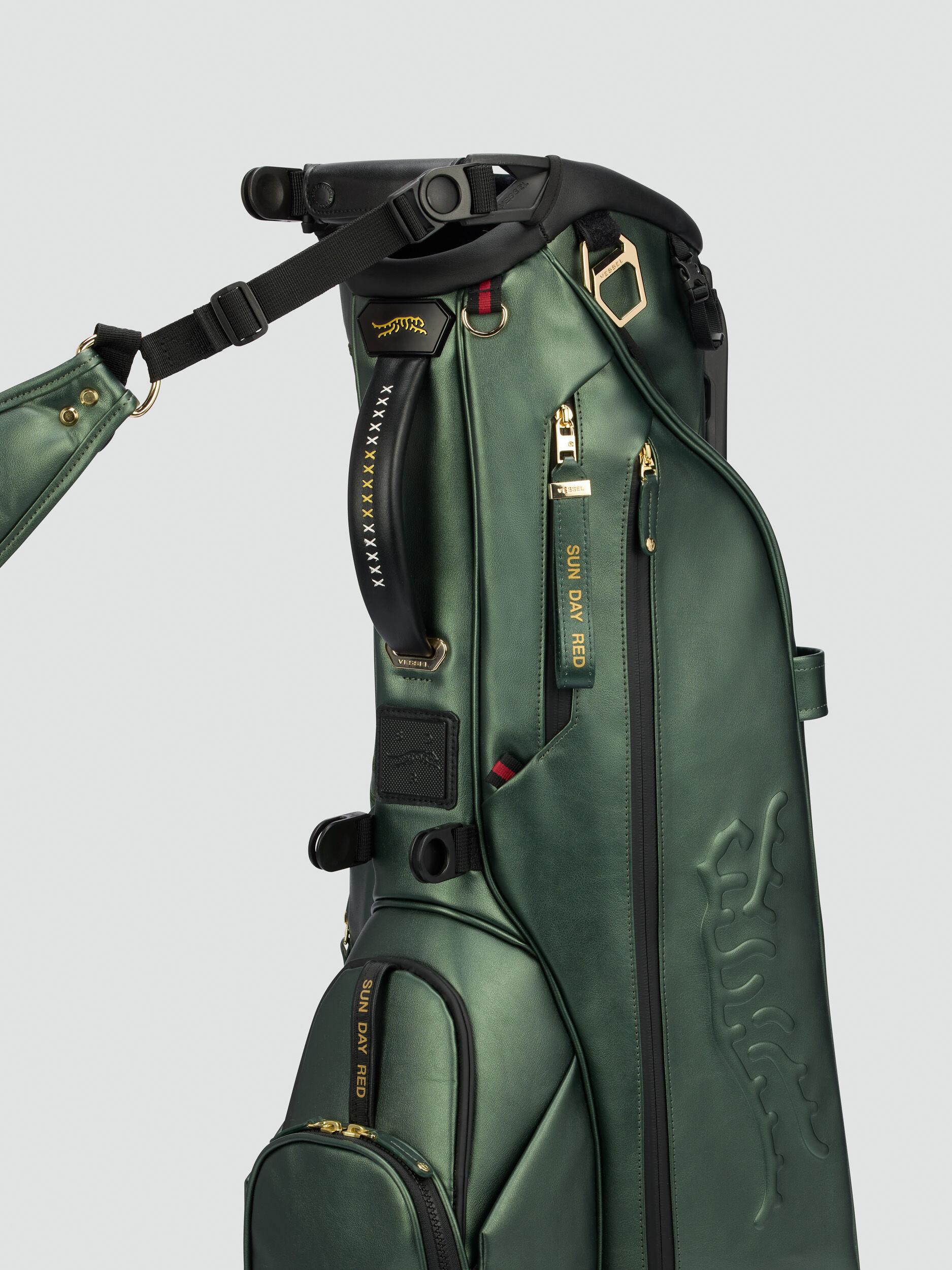 The Legend 4 Way Luxe Stand Bag | Sun Day Red