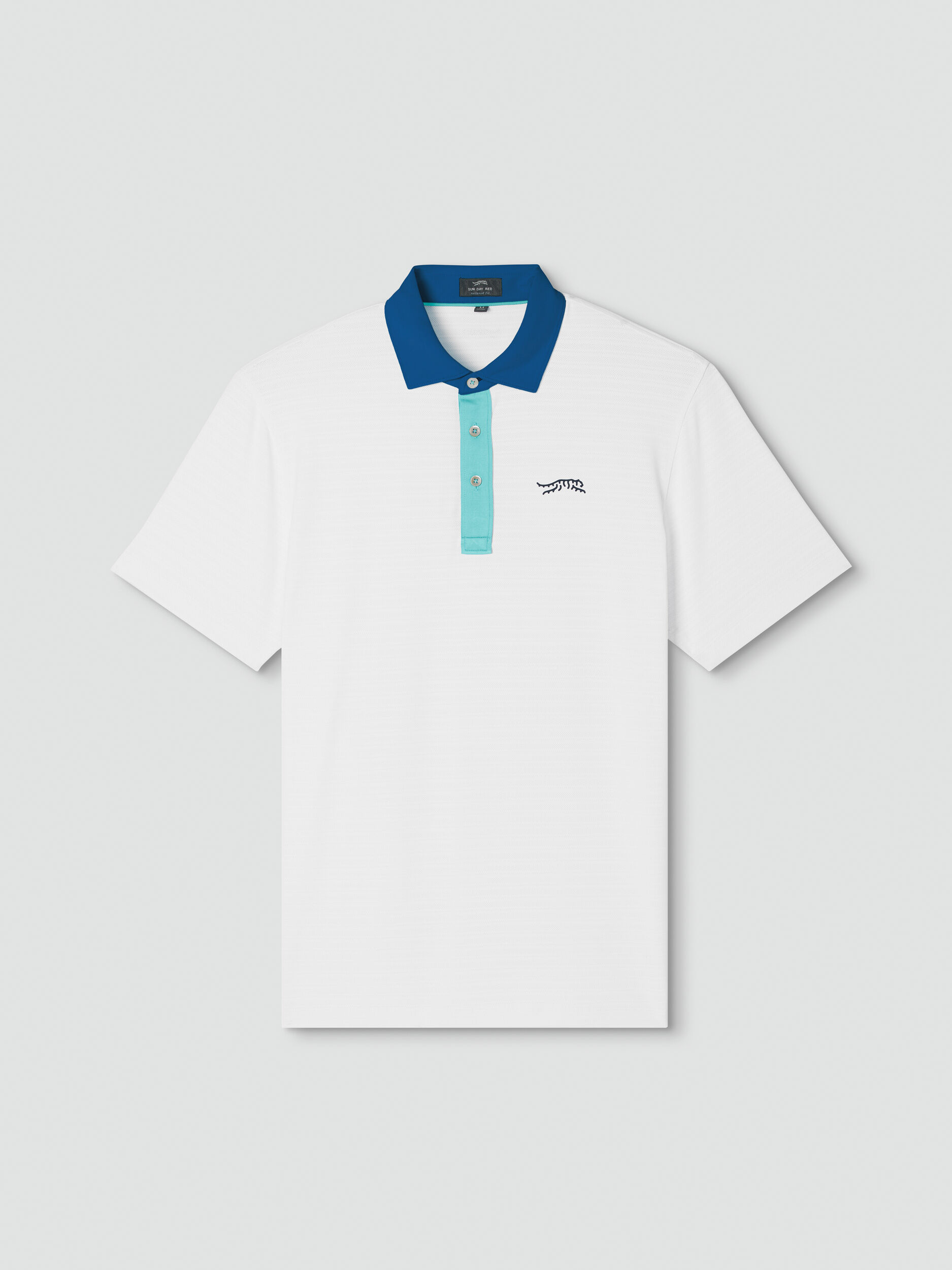 Crosswind Contrast Polo | Sun Day Red
