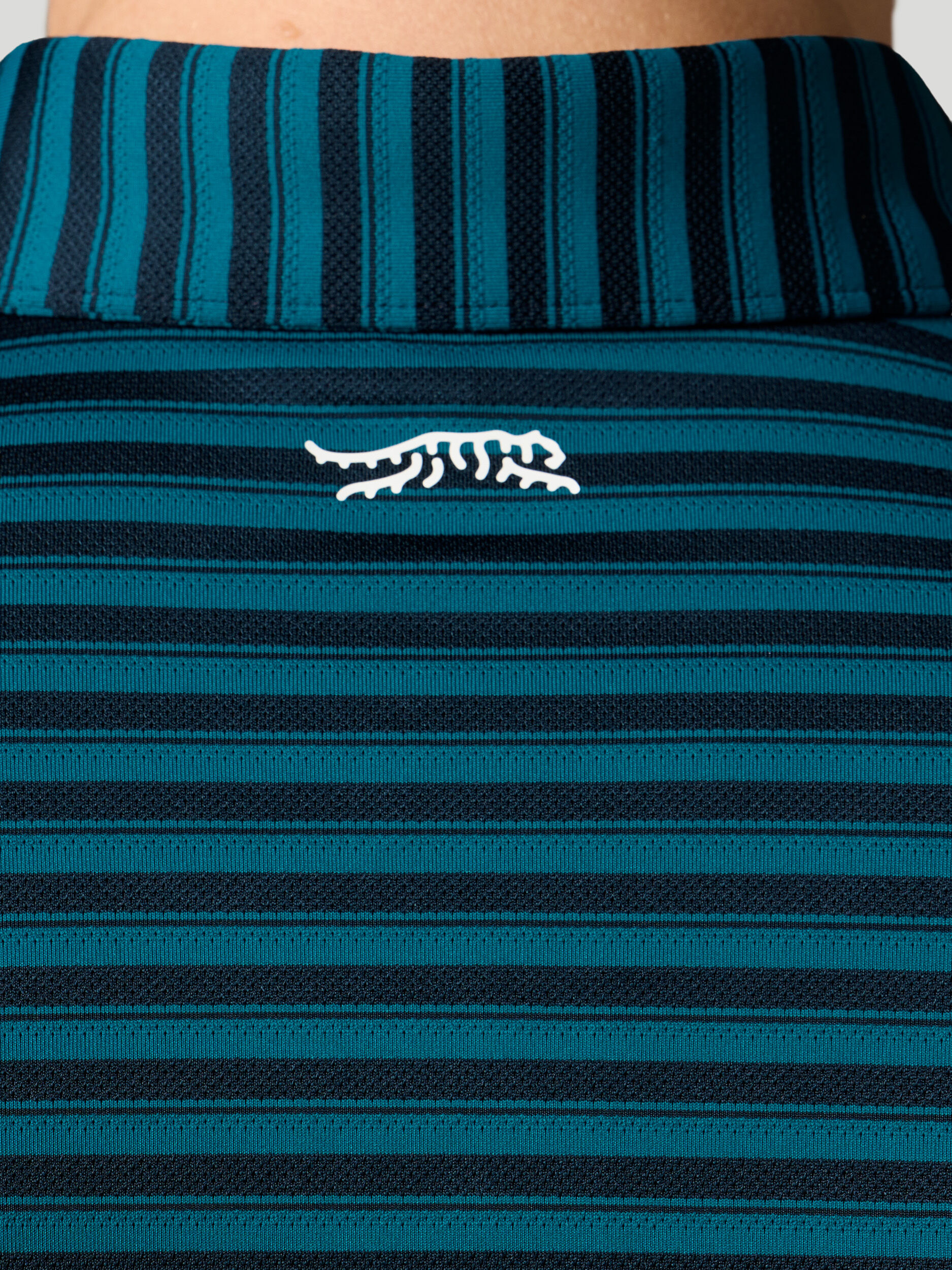 Crosswind Stripe Polo | Sun Day Red