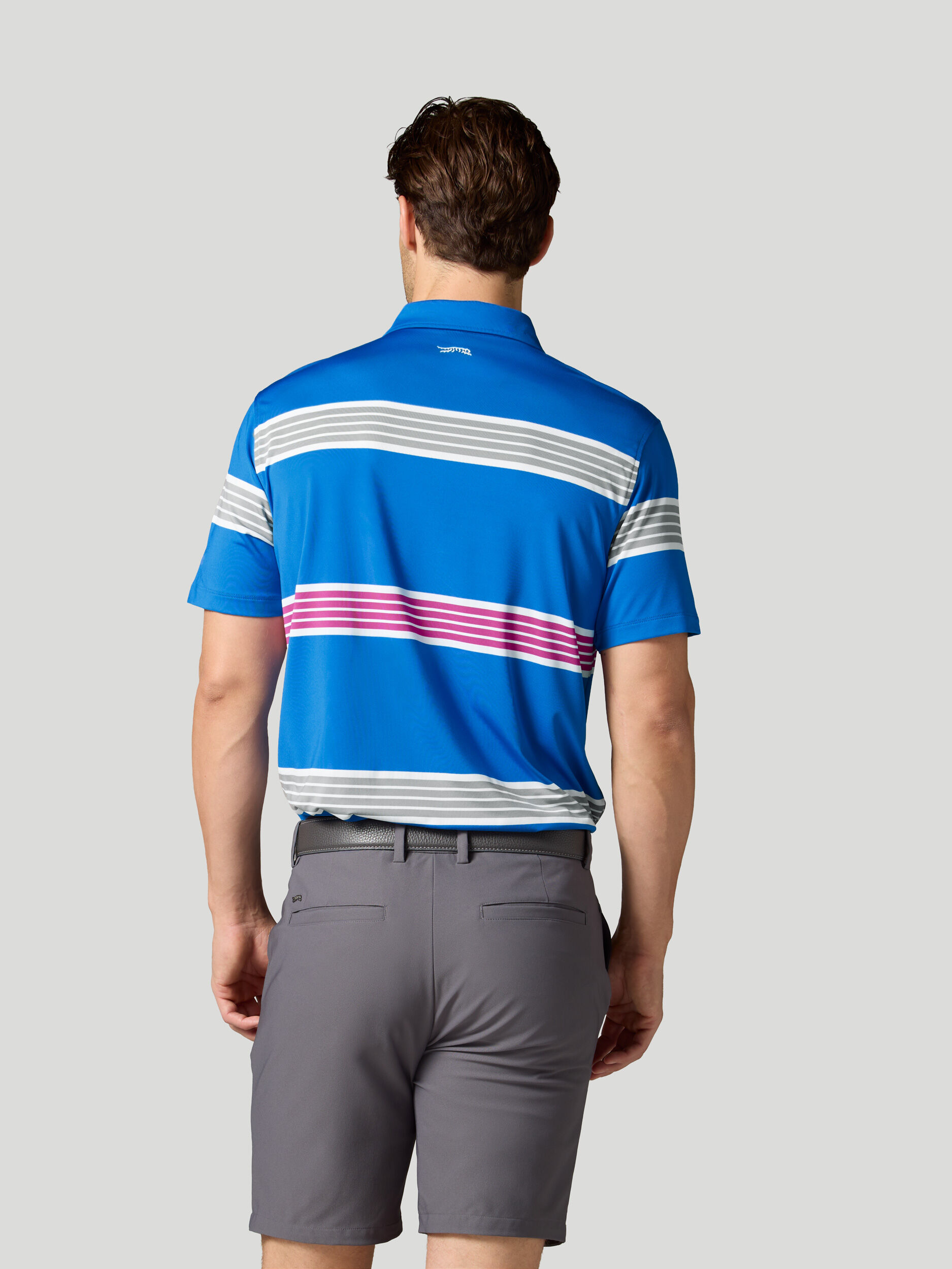 Legacy Stripe Polo | Sun Day Red