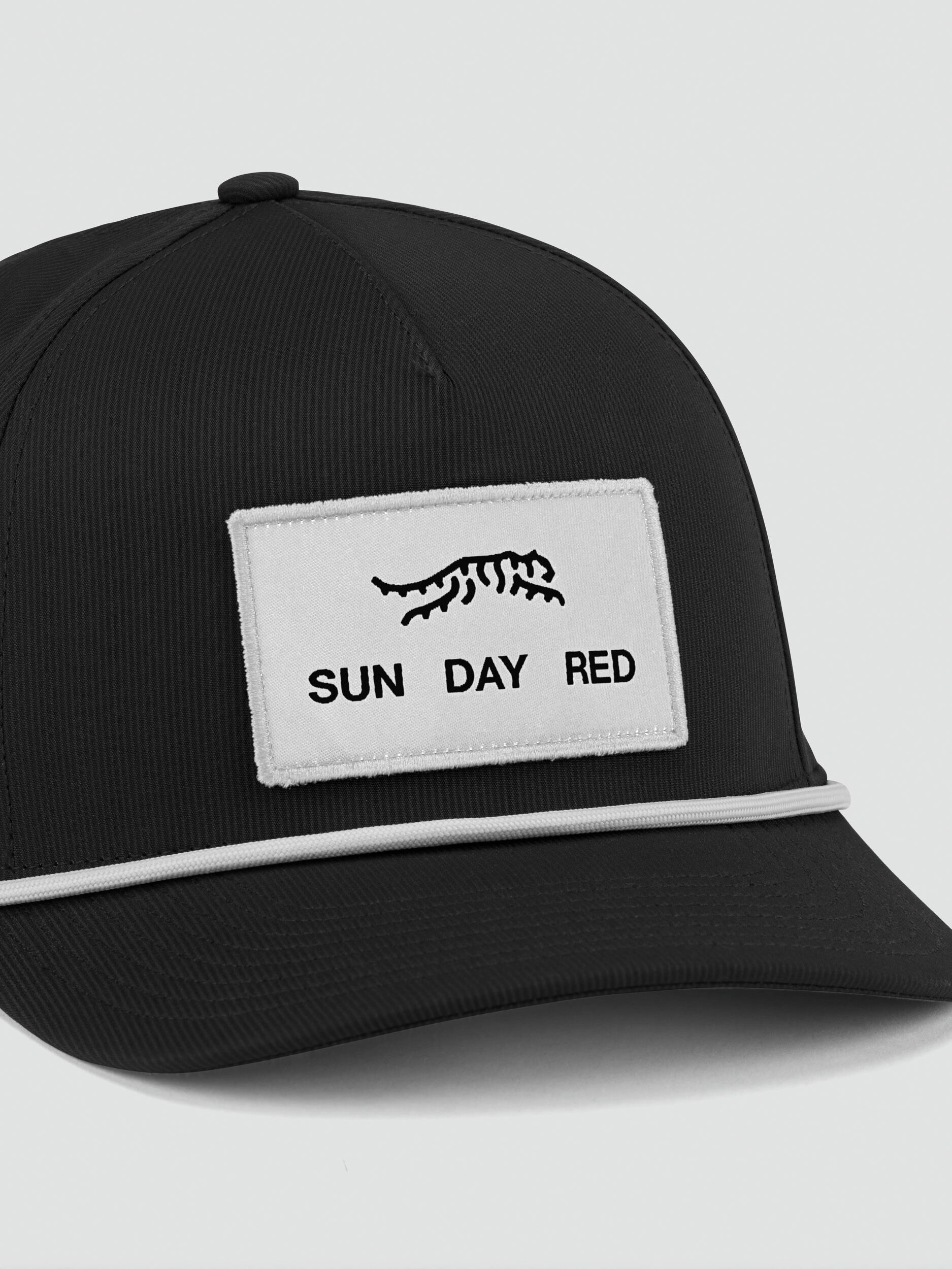 Pioneer Performance Rope 5 Panel Snapback Hat | Sun Day Red