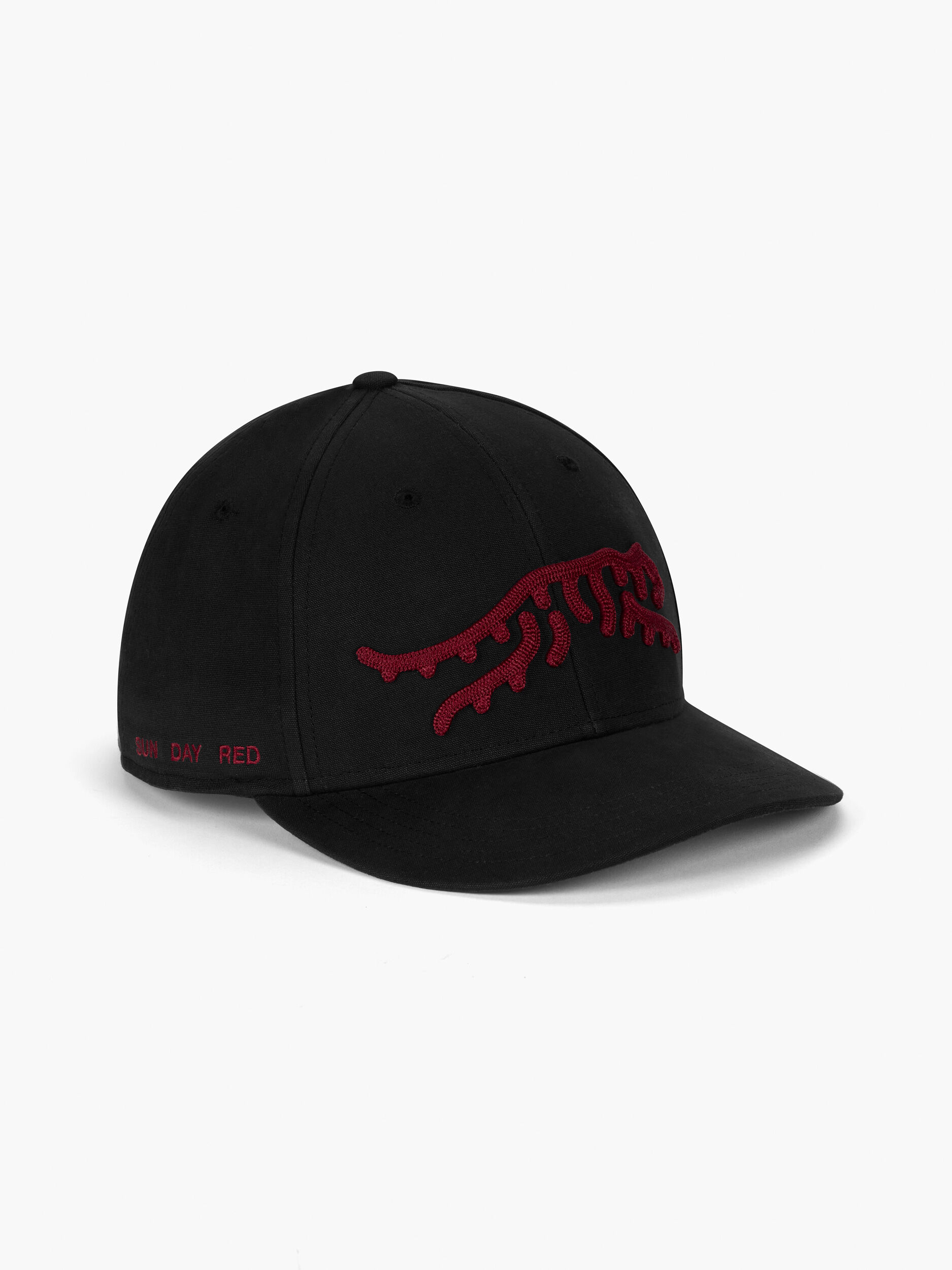 Jupiter Chain Stitch 6 Panel Snapback | Sun Day Red