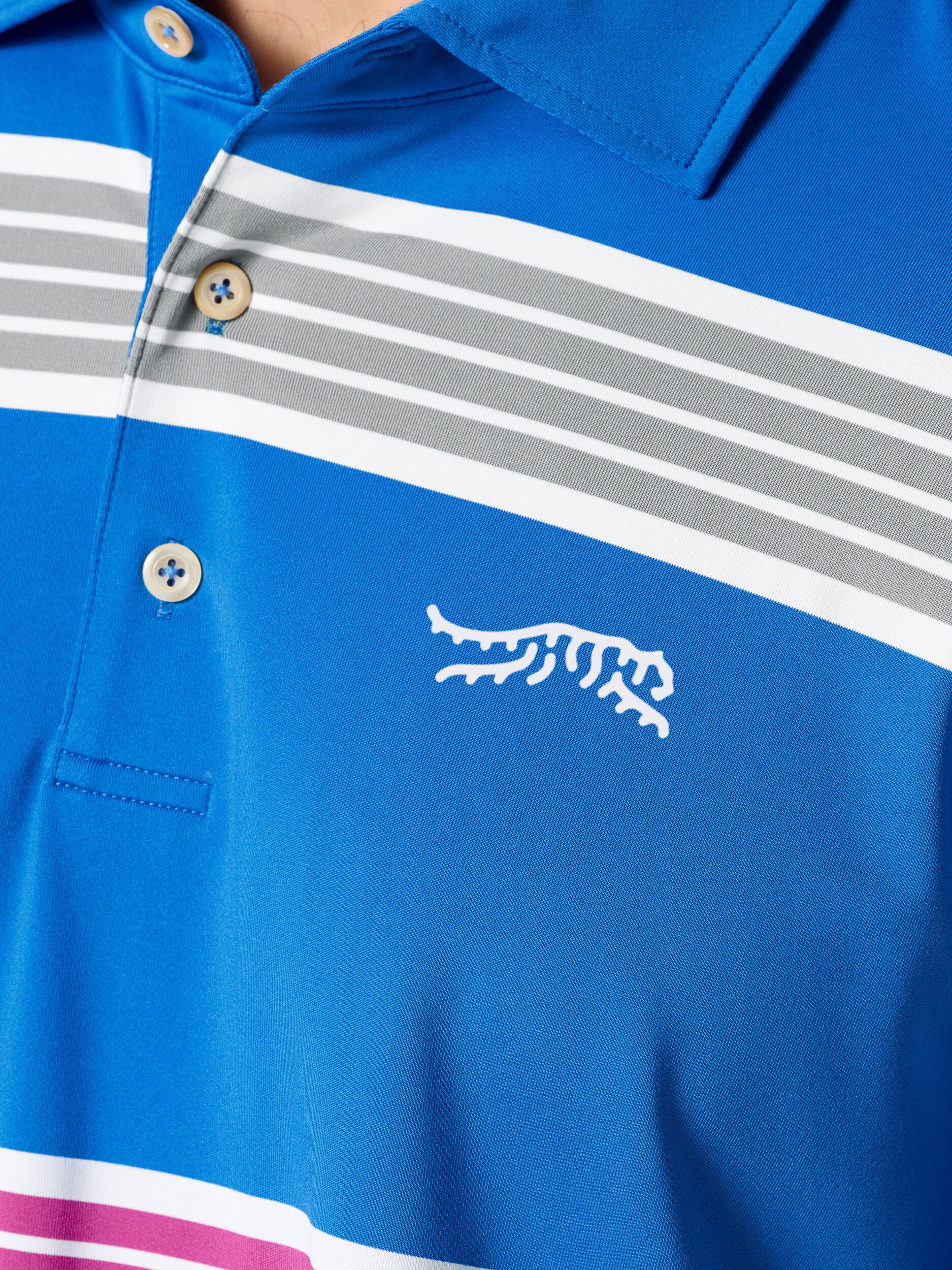 Legacy Stripe Polo | Sun Day Red