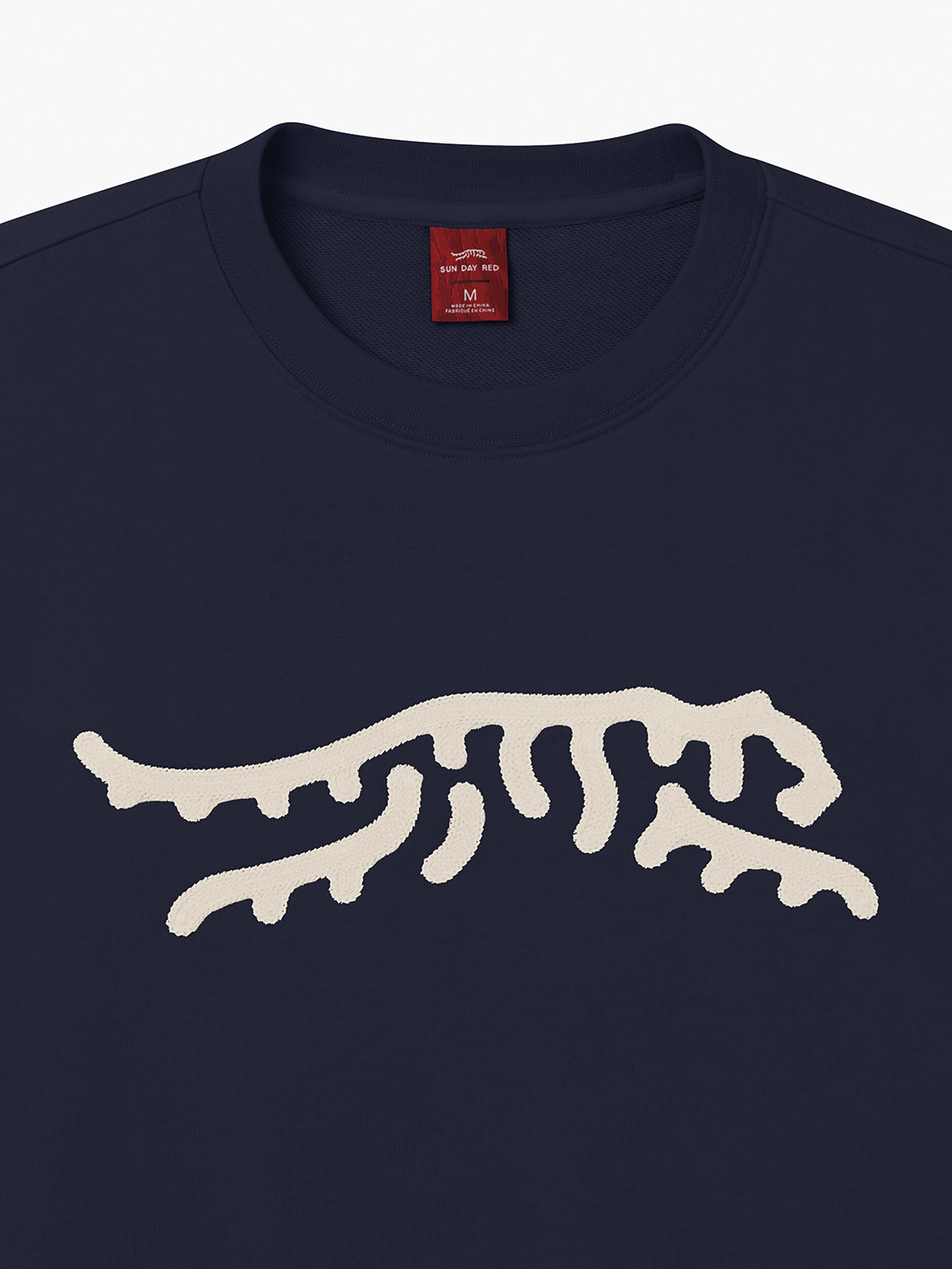 Icon Chain Stitch Crew | Sun Day Red