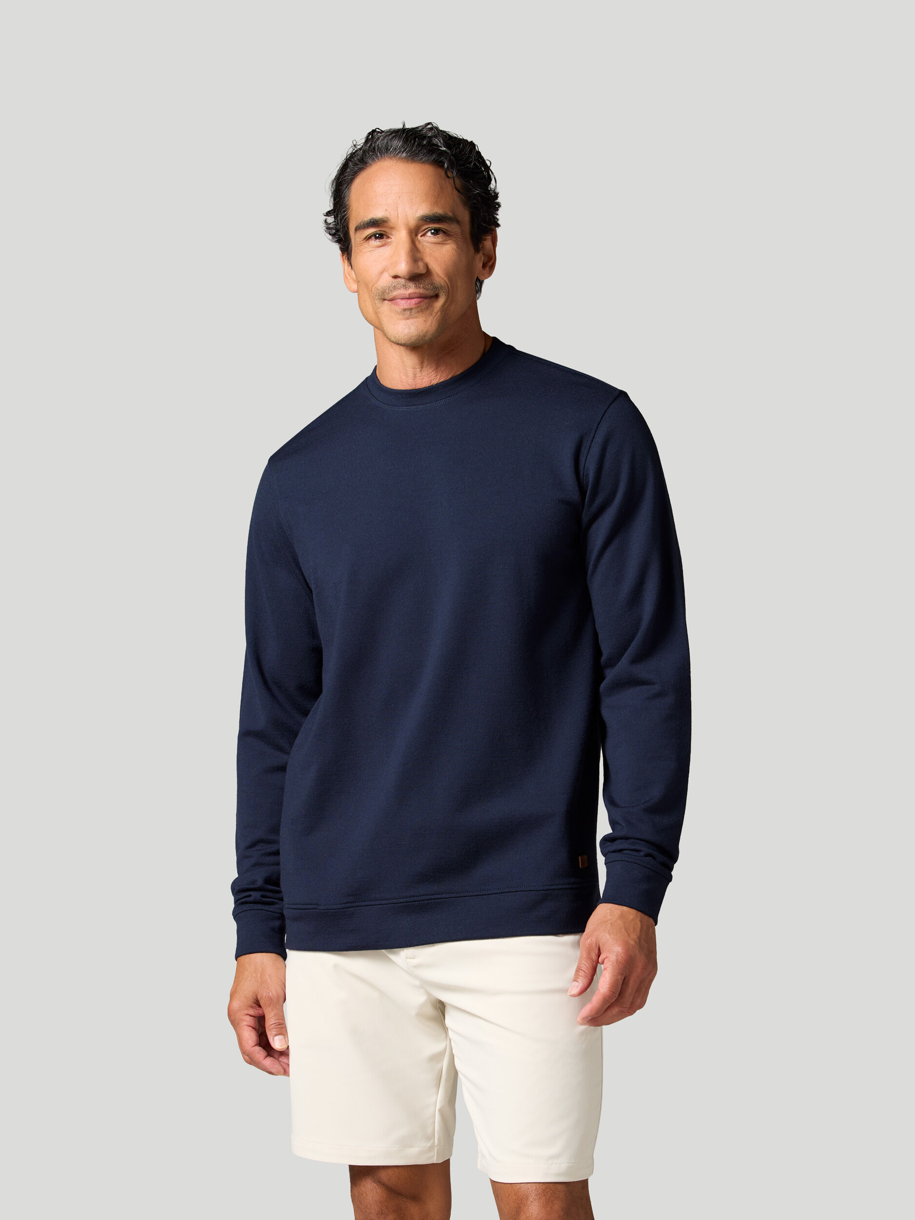 Montauk Merino Wool Blend Crew | Sun Day Red