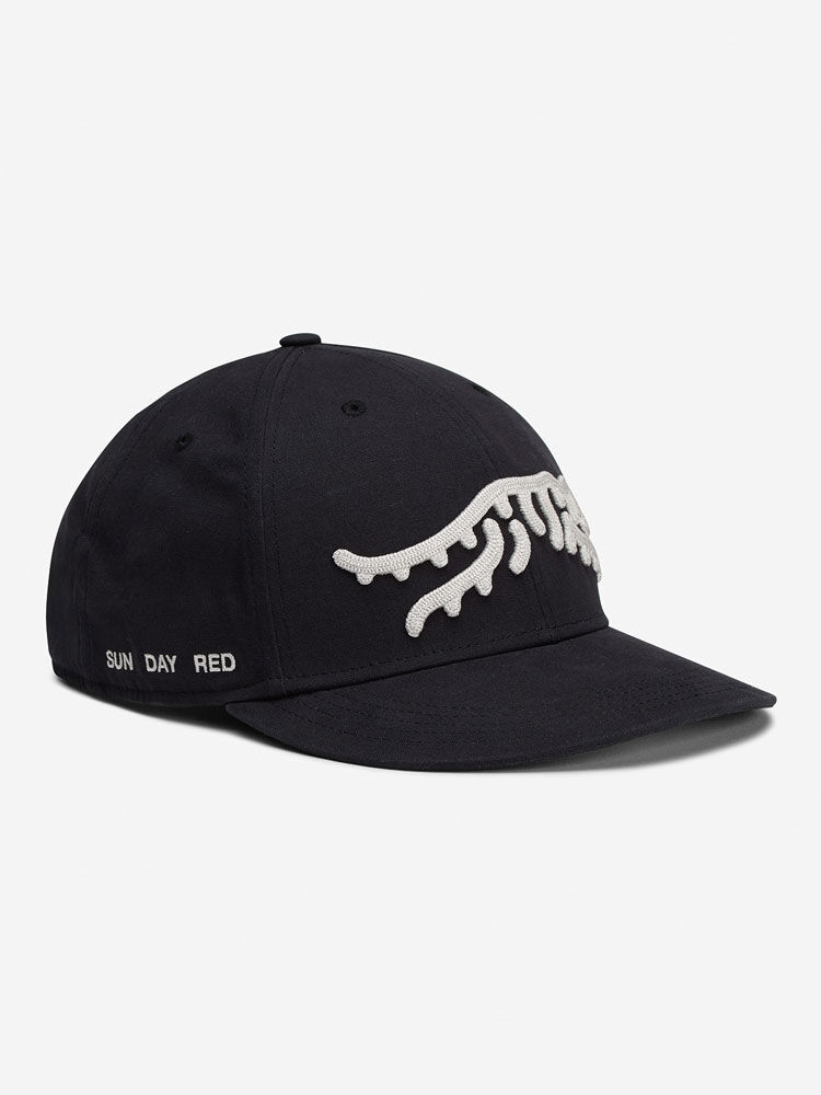 Jupiter Chain Stitch 6 Panel Snapback | Sun Day Red