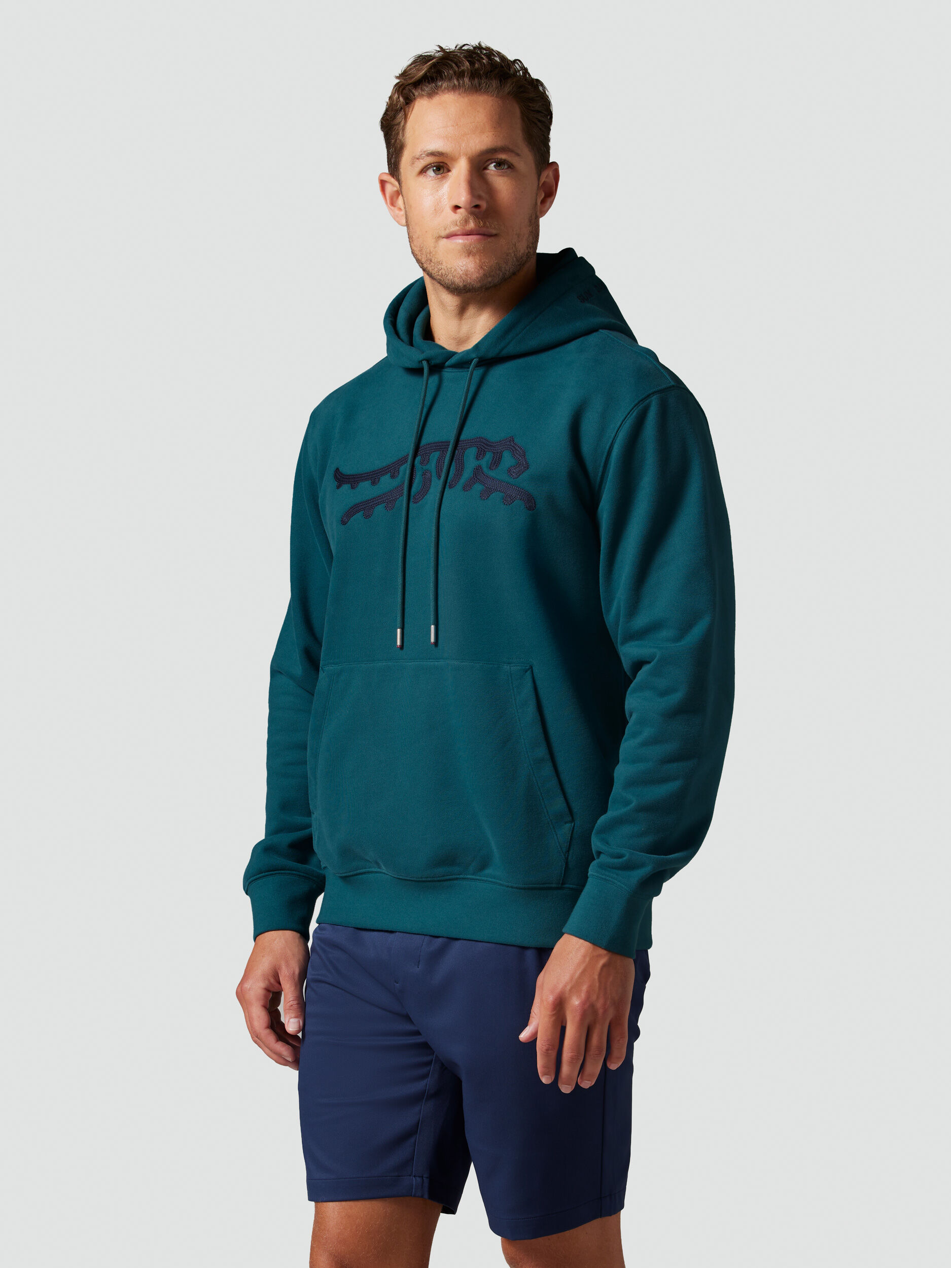 Icon Chain Stitch Hoodie | Sun Day Red