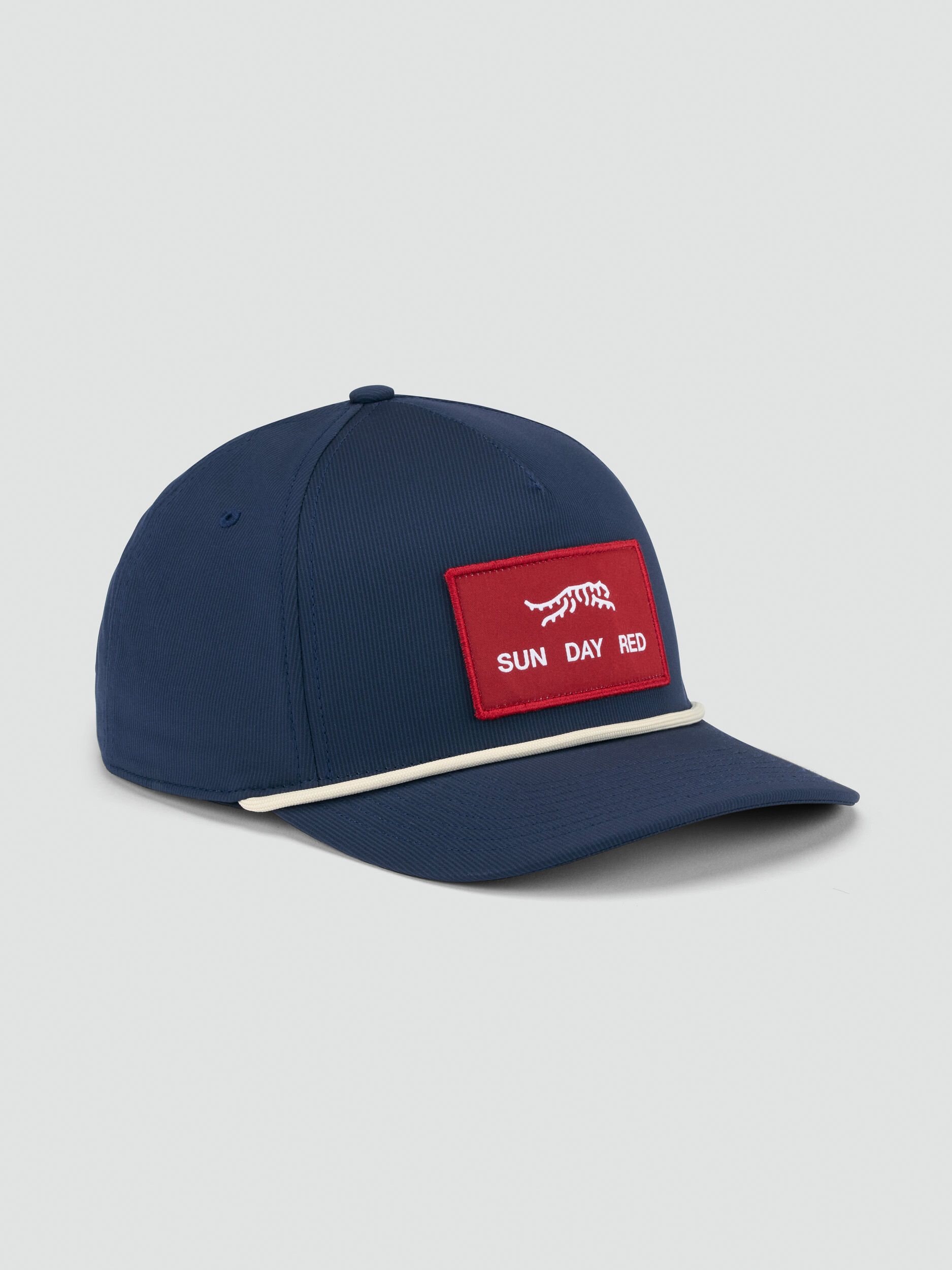 Pioneer Performance Rope 5 Panel Snapback Hat | Sun Day Red