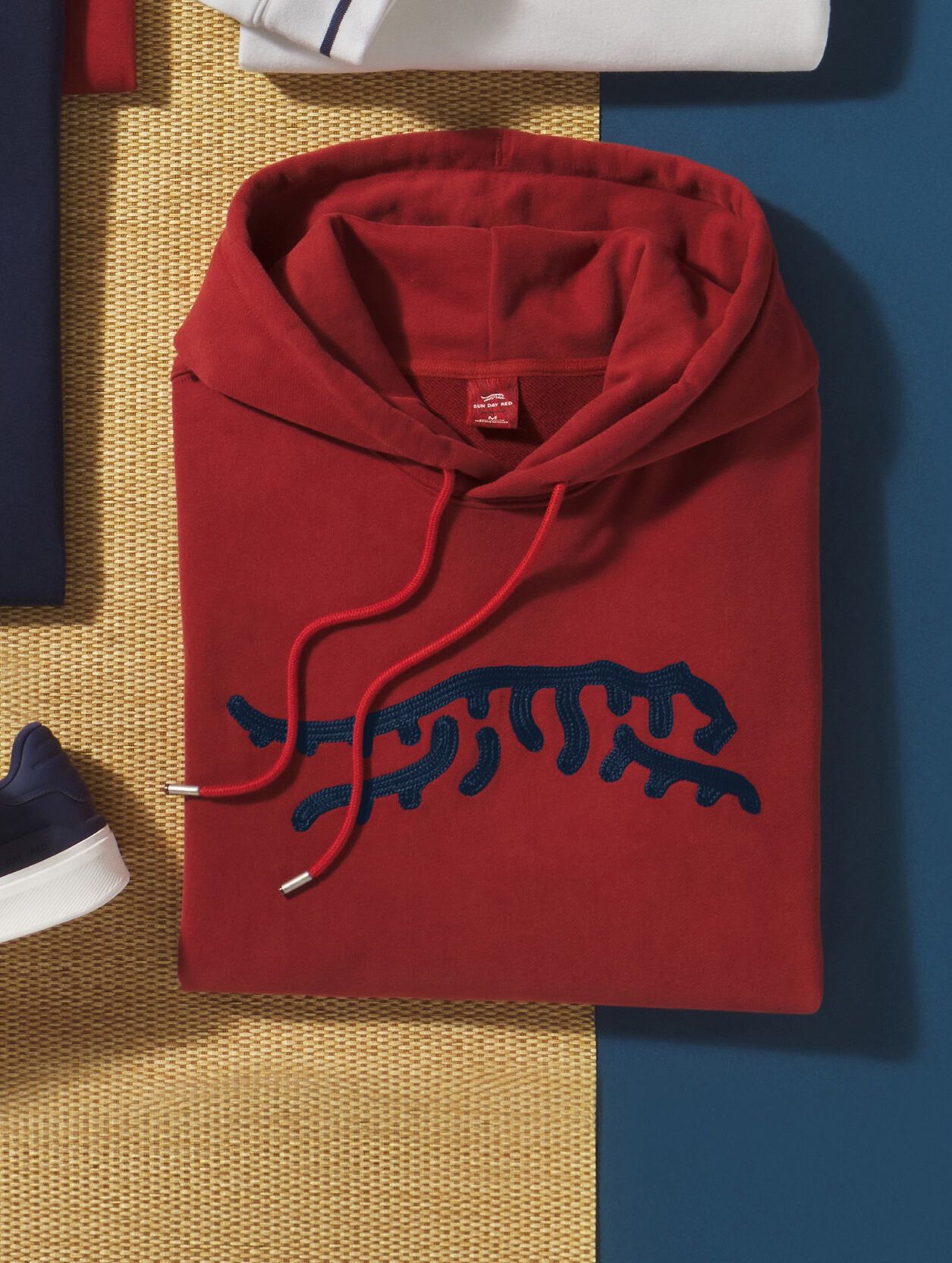 Icon Chain Stitch Hoodie | Sun Day Red