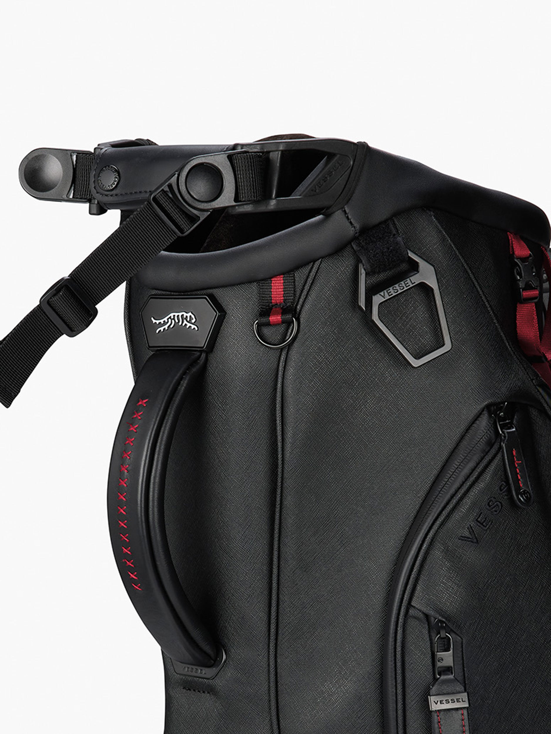 Sun Day Red x Vessel Player V 6 Way Crosshatch Bag | Sun Day Red