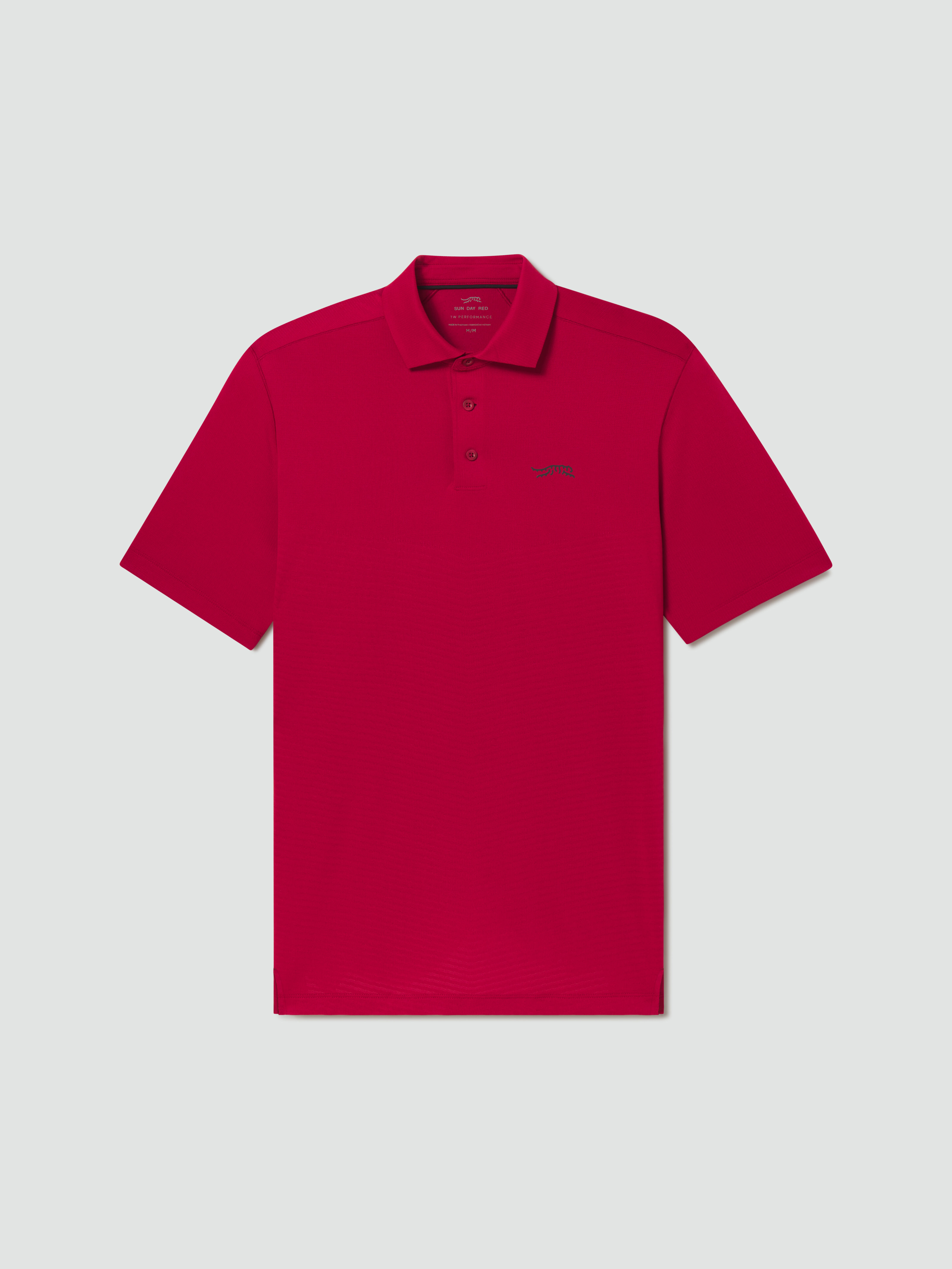 Men's Polo Shirts | Golf Polos & Mock Neck | Sun Day Red