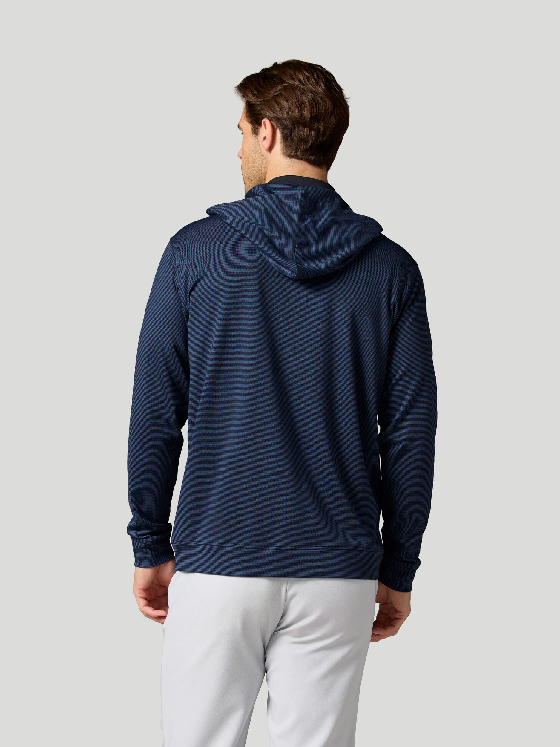 Pioneer Stripe Hoodie – Pima Cotton Golf Hoodie | Sun Day Red